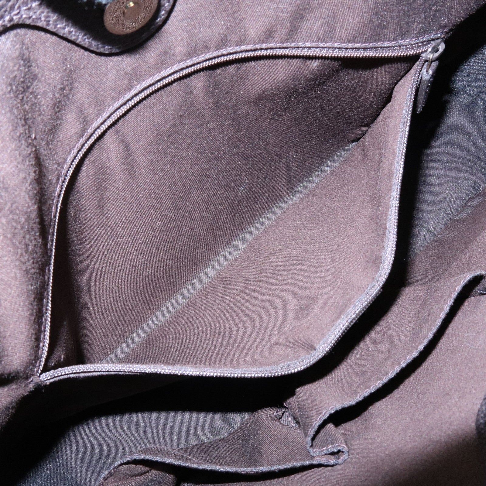 GUCCI Leather Shoulder Bag Tassel Charm Dark Brown 336659