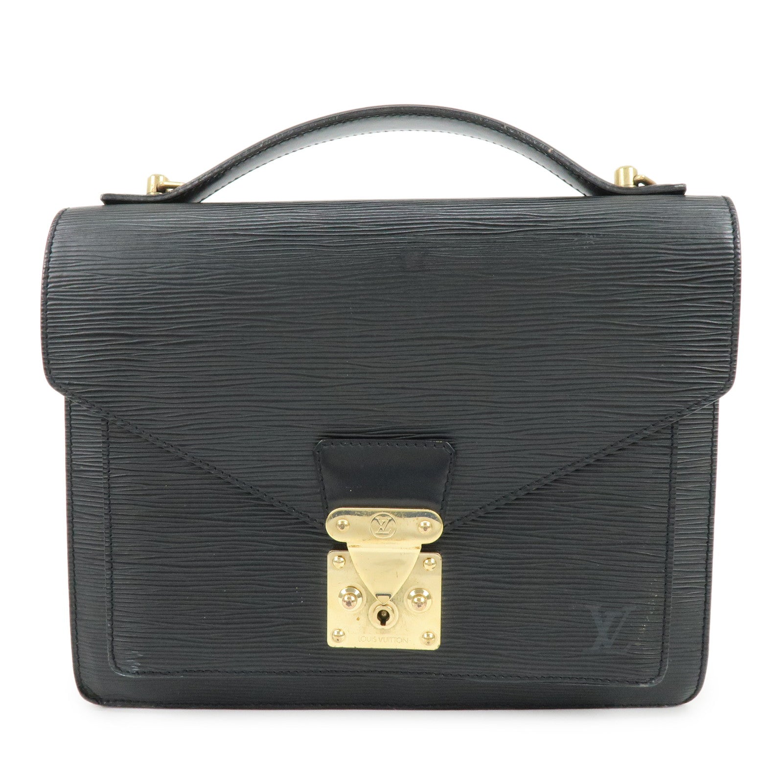 Louis Vuitton Epi Monceau 2Way Shoulder Bag Hand Bag Noir M52122