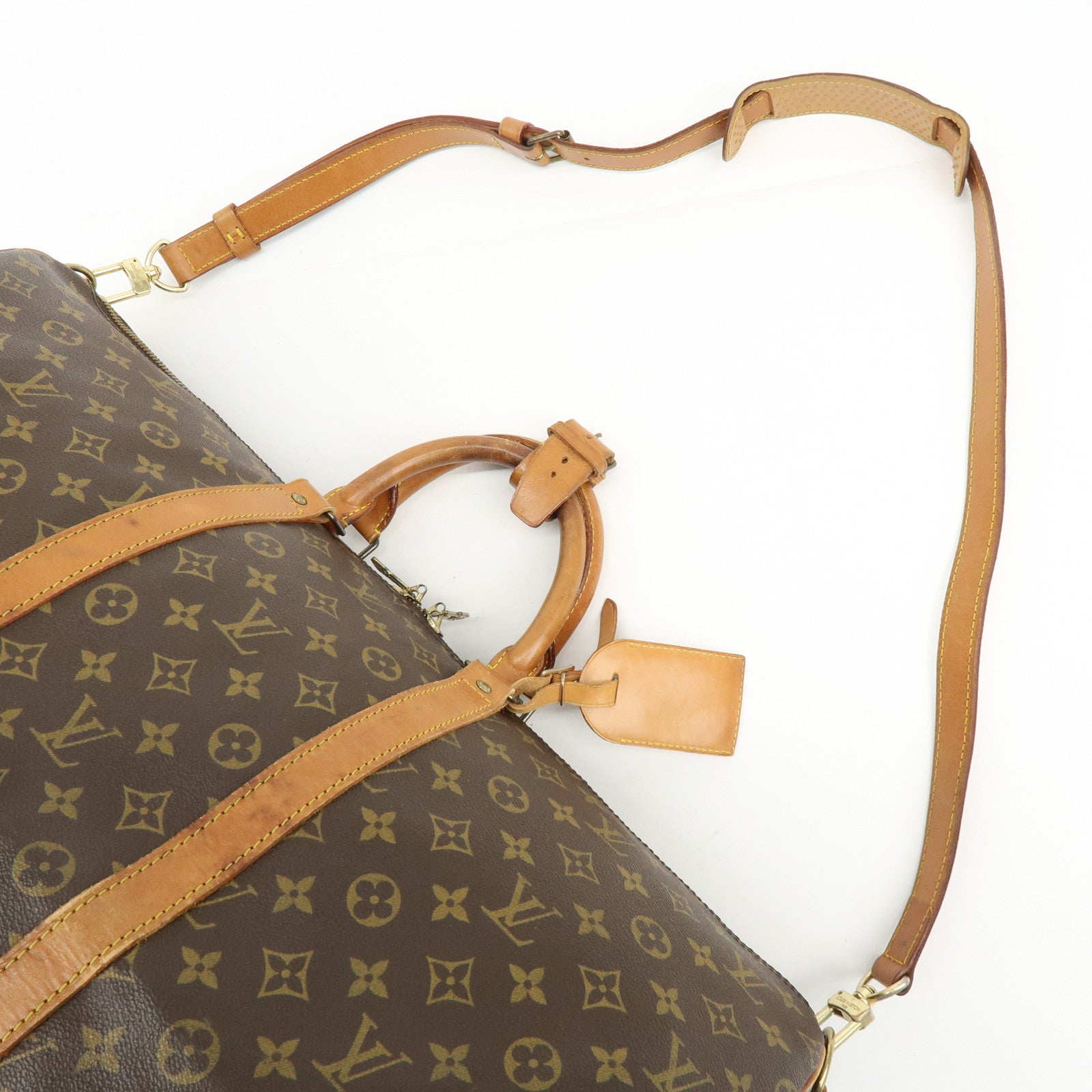 Louis Vuitton Monogram Keep All Bandouliere 55 Boston Bag M41414