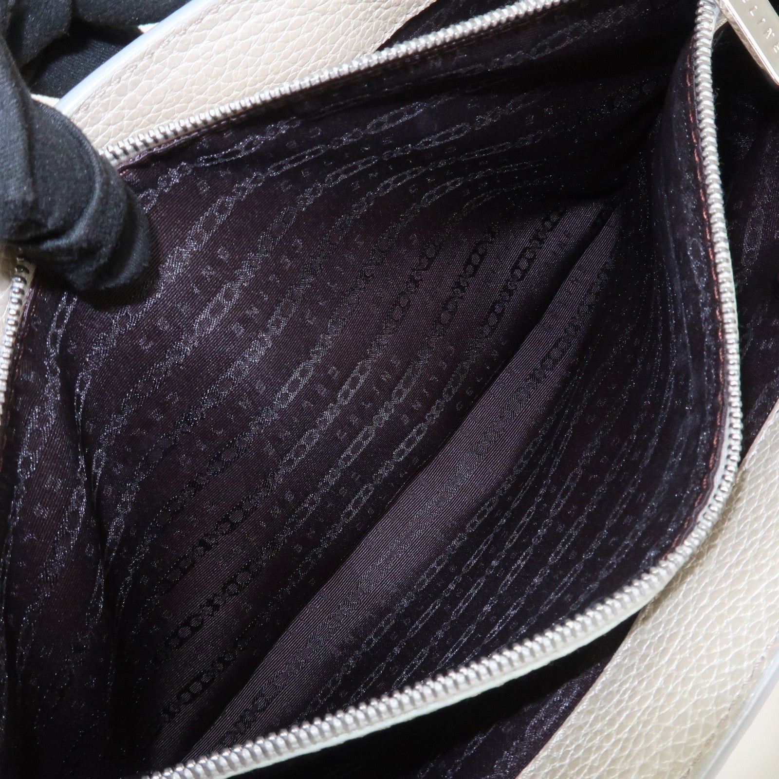 CELINE Macadam Engraved Leather Boogie Bag Hand Bag Gold