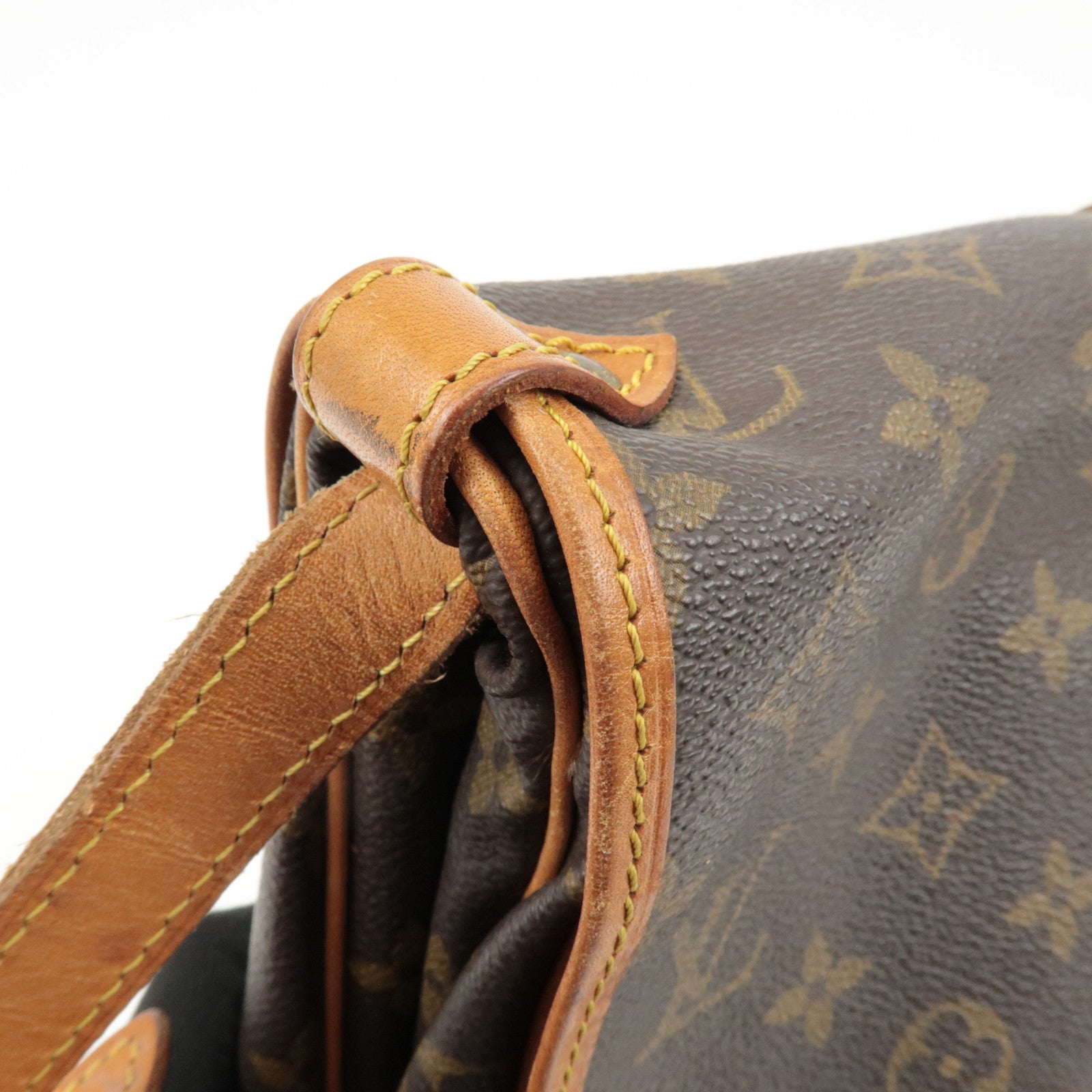 Louis Vuitton Monogram Saumur 30 Shoulder Bag Brown M42256 Used