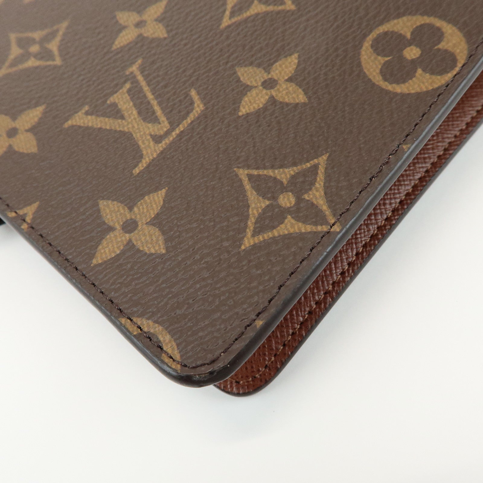Louis Vuitton Monogram Agenda MM Planner Cover Brown R20004