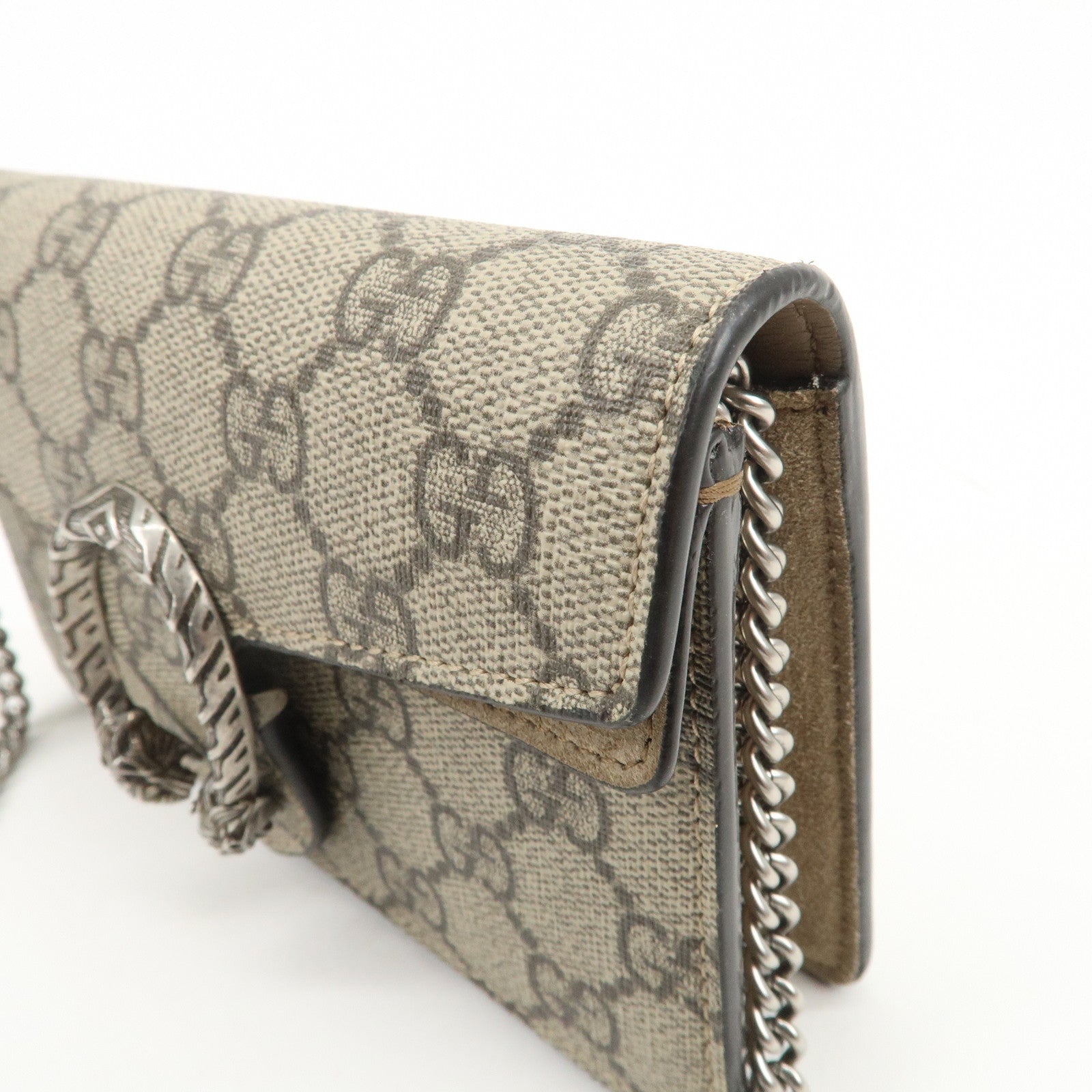 GUCCI Dionysus Super Mini Bag Leather Chain Shoulder Bag 476432