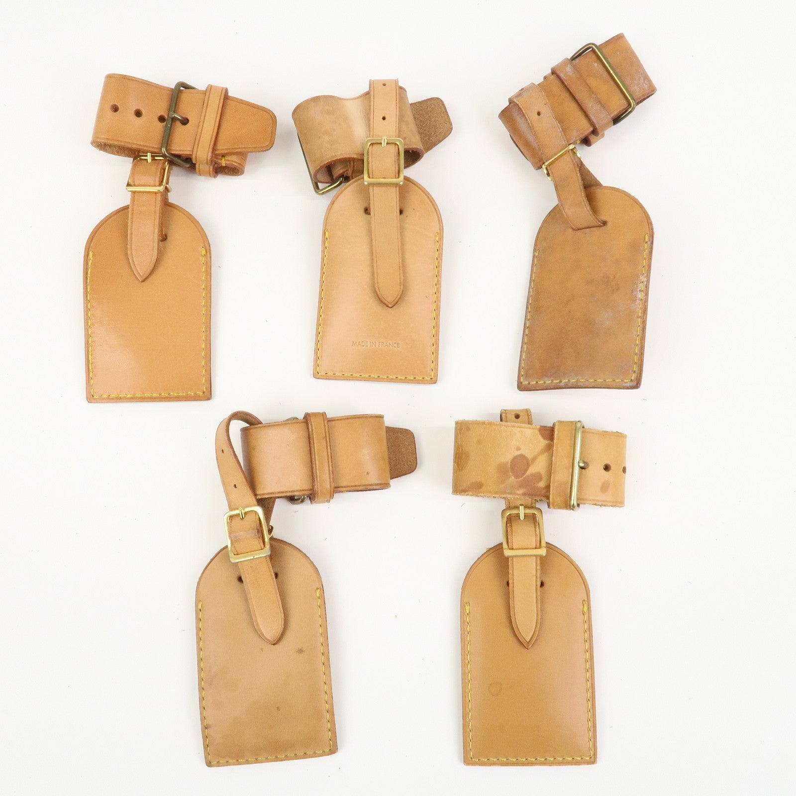 Louis Vuitton Set Of 20 Leather Name Tag & Poignet