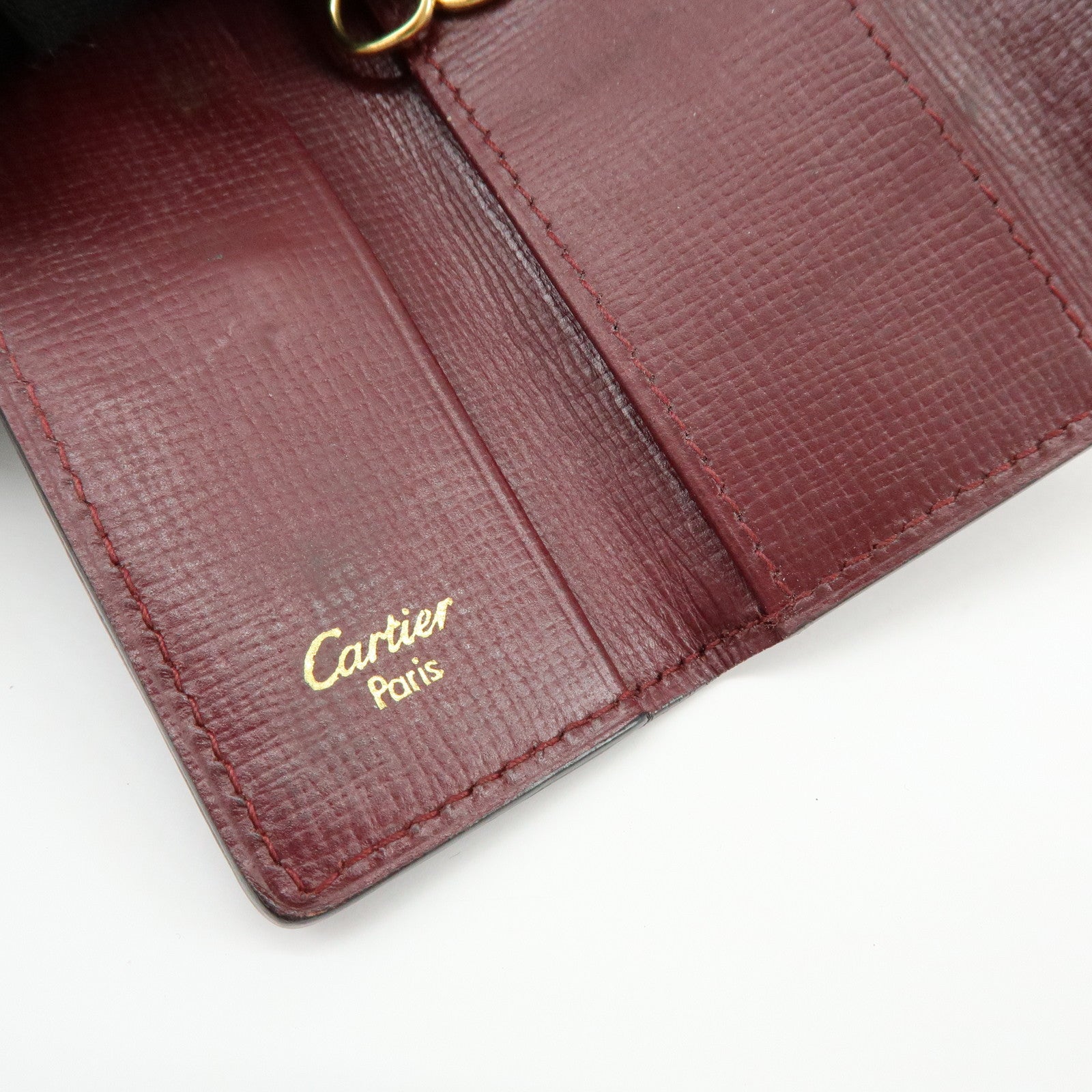 Cartier Must de Cartier Set of 3 Calf Skin Wallet 4Ring Key Case