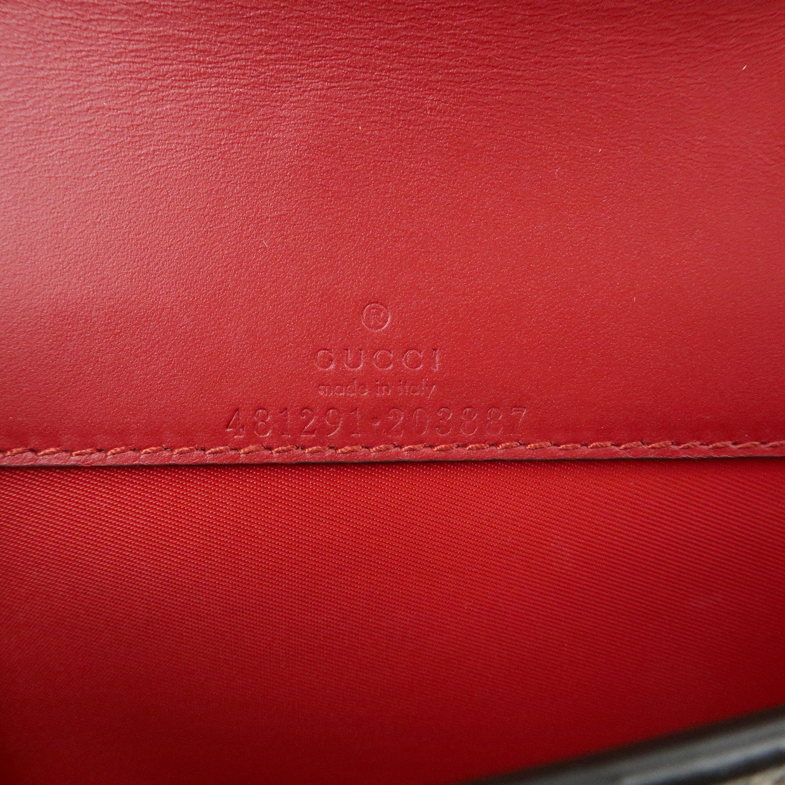 GUCCI Interlocking G Cherry GG Supreme Chain Shoulder Bag 481291