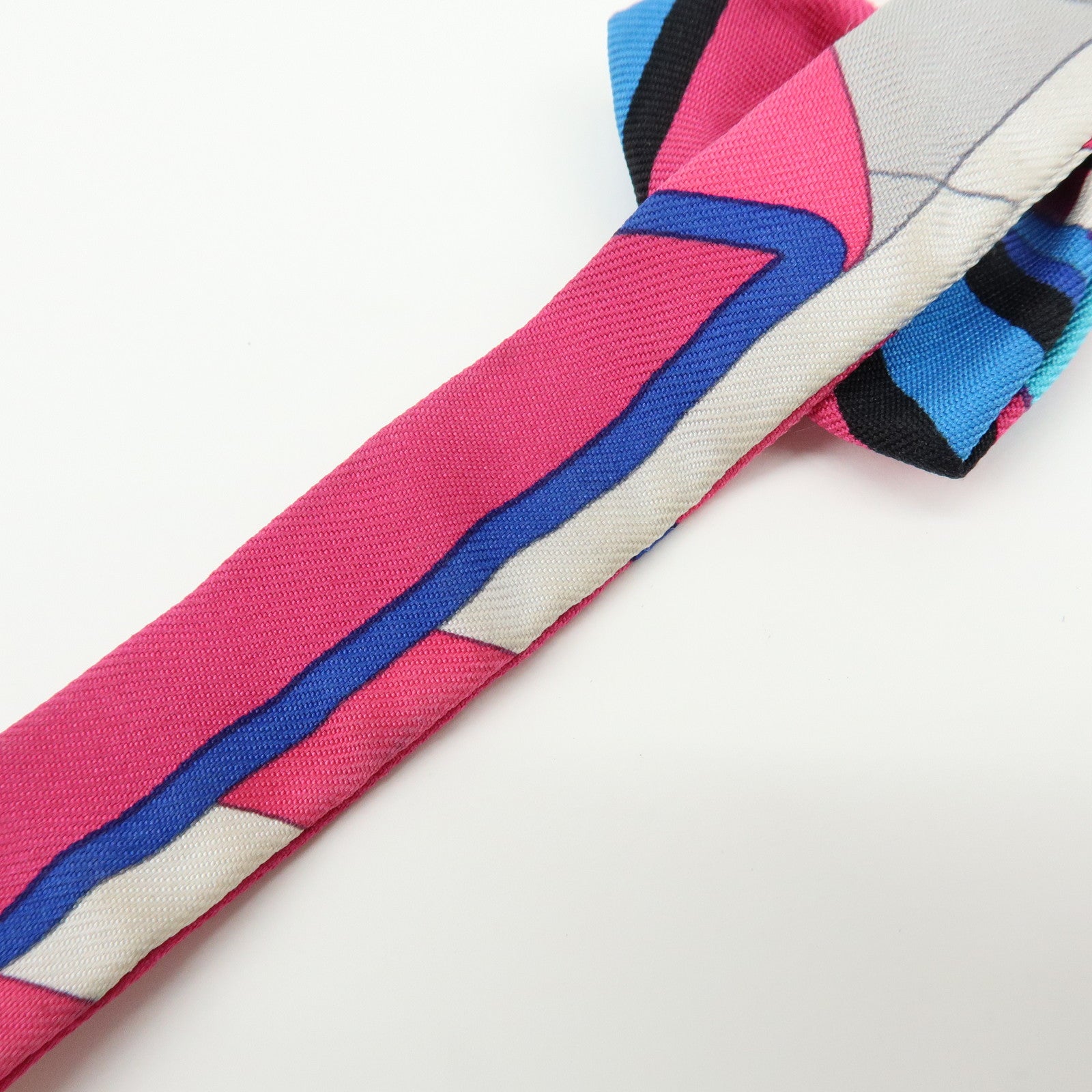 HERMES Silk100% Noeud Papillon Ribbon Bow Tie Multicolor