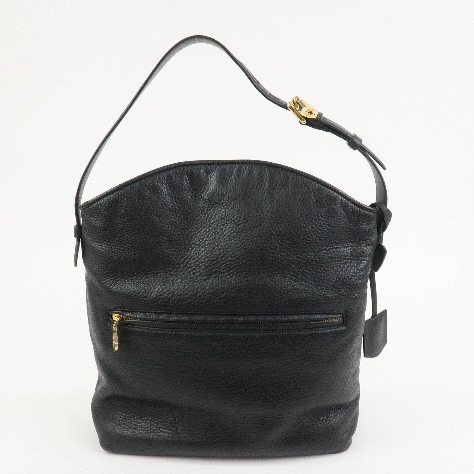 LOEWE Heritage Calf Leather Shoulder Bag Crossbody Bag Black