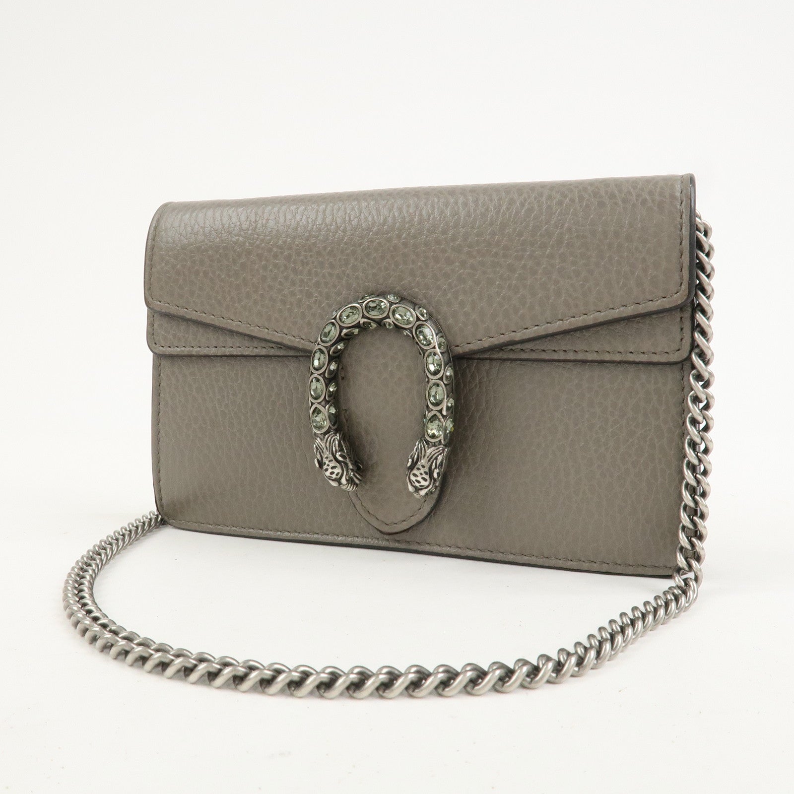 GUCCI Dionysus Super Mini Bag Leather Chain Shoulder Bag 476432