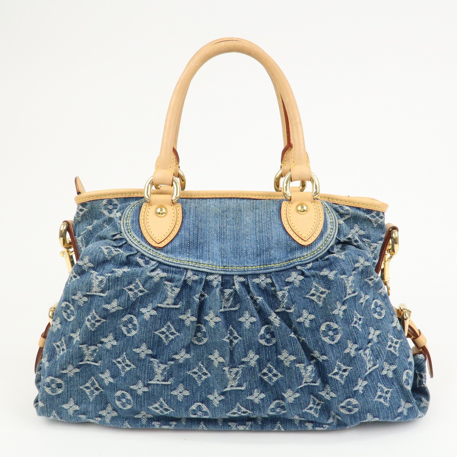 Louis Vuitton Monogram Denim Neo Cabby MM 2Way Bag Blue Ｍ95349