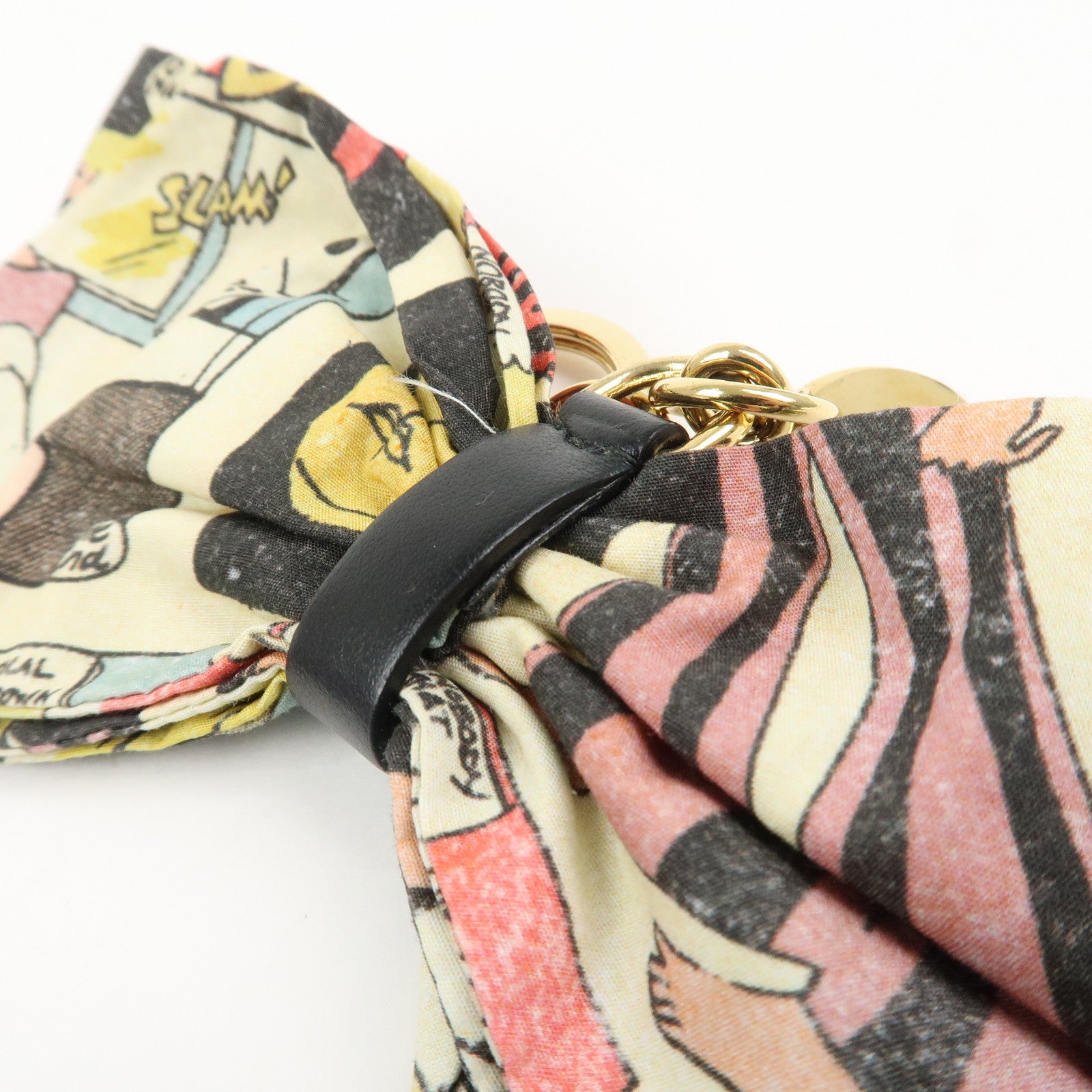 PRADA American Comic Ribbon Bag Charm Key Chain 1TT085
