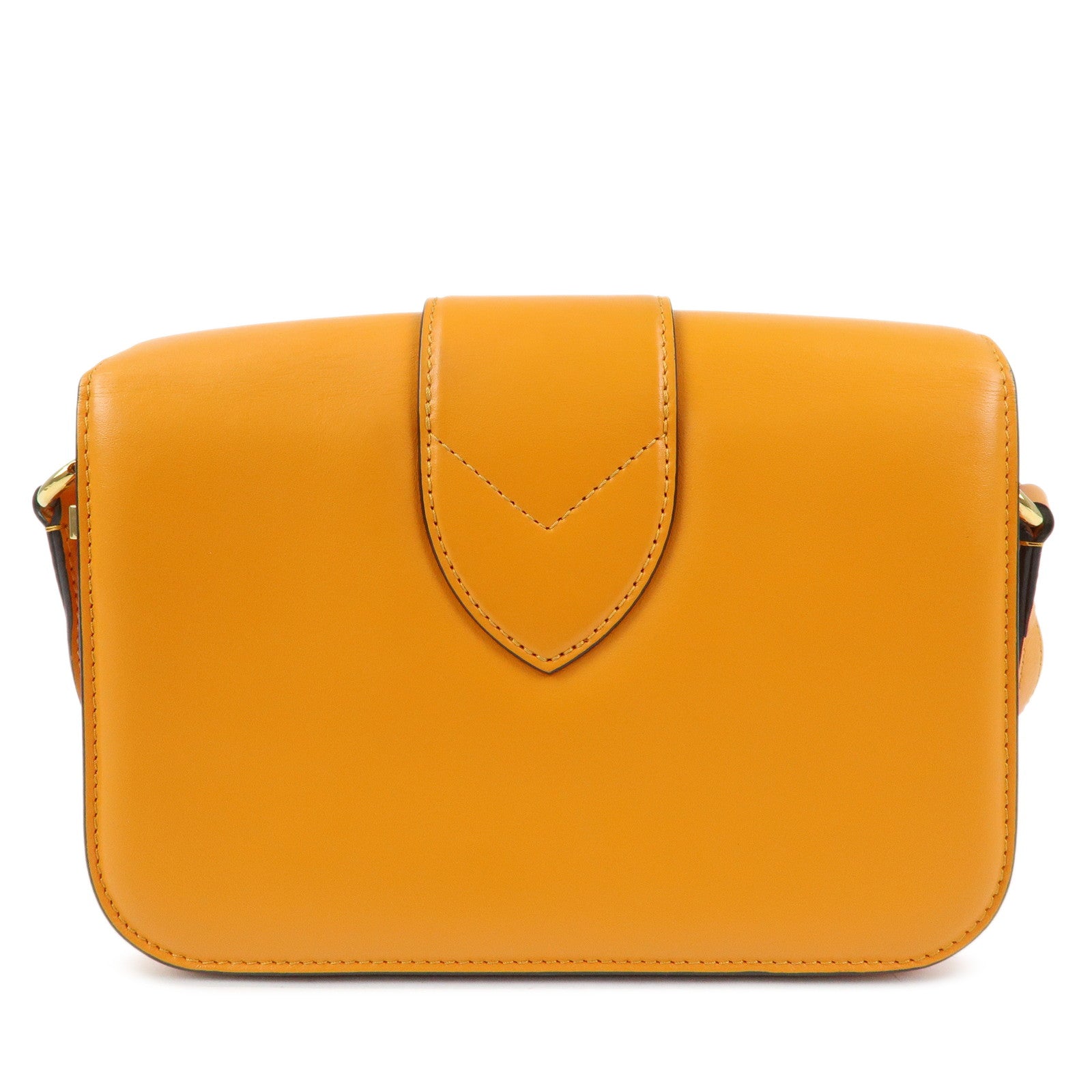 Louis Vuitton Leather Pont Neuf Shoulder Bag Orange M55946