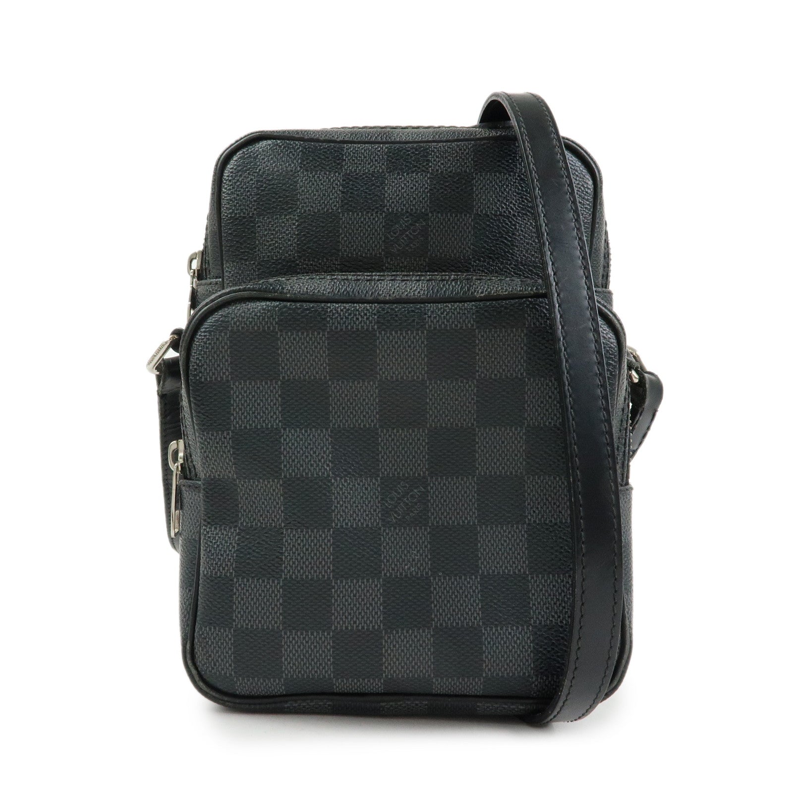 Louis Vuitton Damier Graphite Rem Shoulder Bag Black N41446