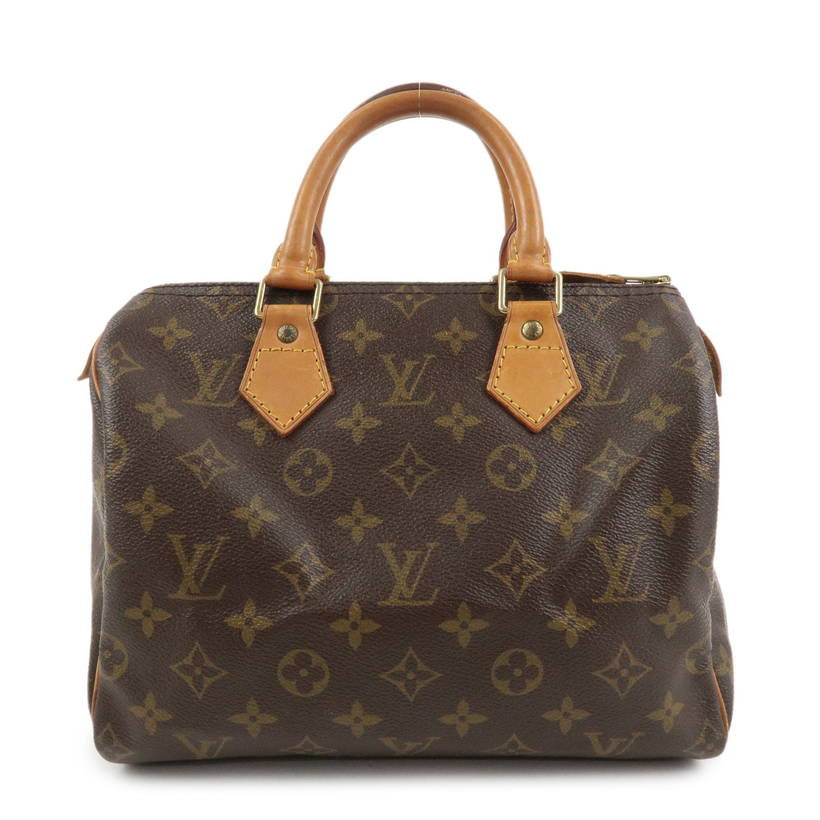 Louis Vuitton Monogram Speedy 25 Boston Bag Hand Bag Brown M41528