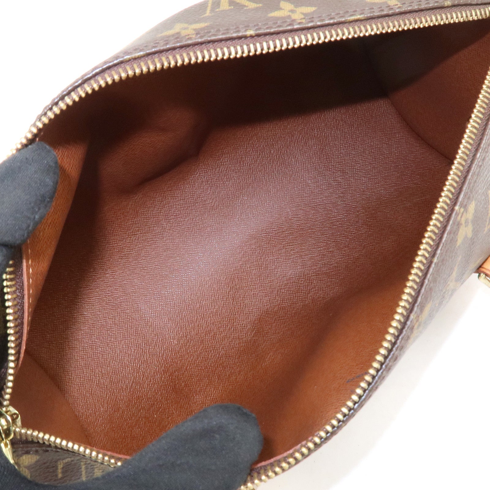 Louis Vuitton Monogram Papillon 30 Hand Bag Brown M51385