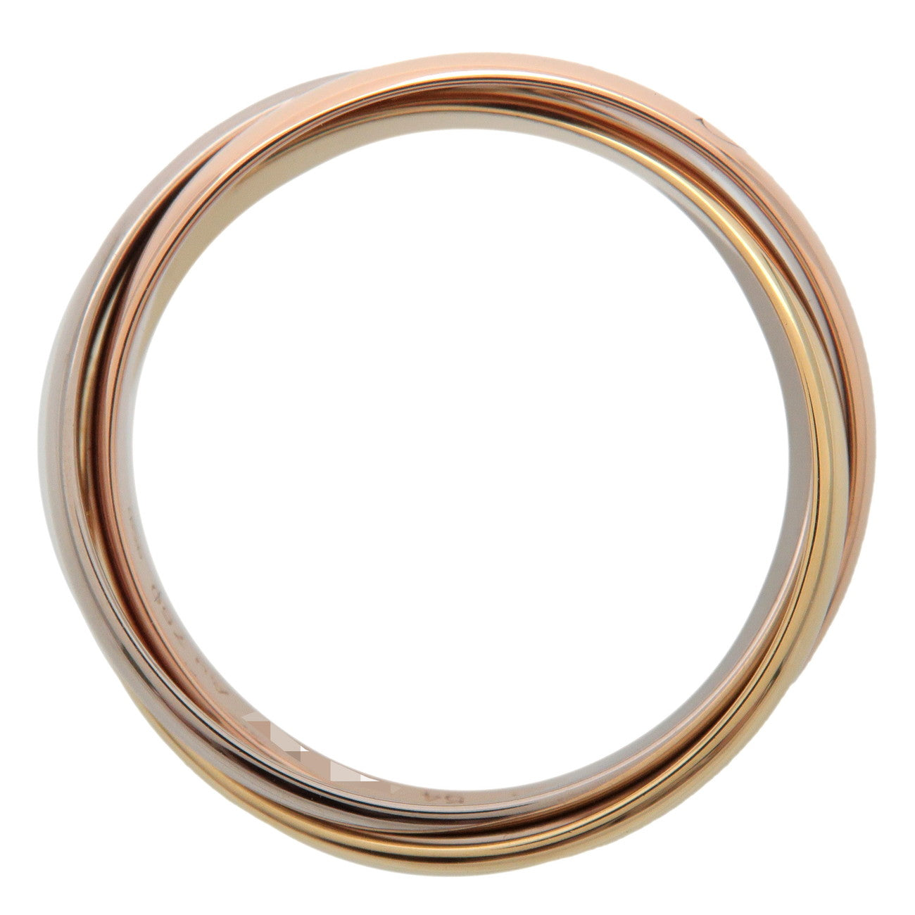 Cartier Trinity Ring SM K18 750YG/WG/PG #54 US7
