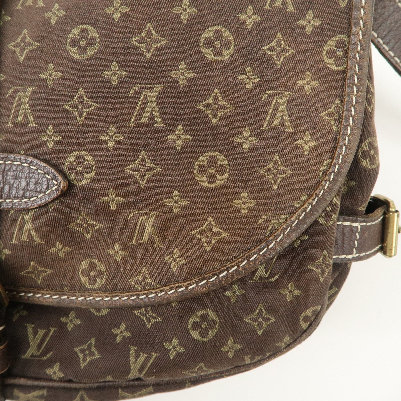 Louis Vuitton Monogram Mini Saumur 30 Hand Bag Brown Canvas Ｍ95227 Used