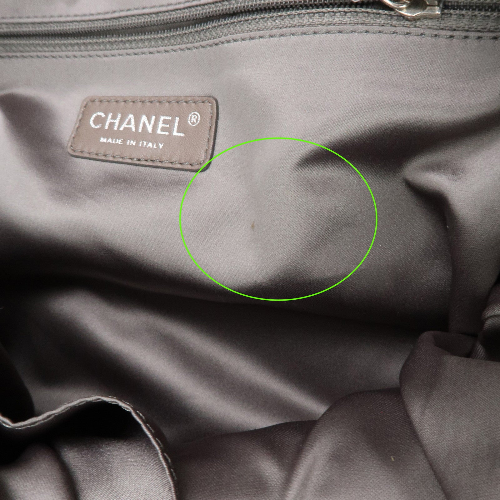 CHANEL Leather Tweed Chain Shoulder Tote Bag Bordeaux A49559