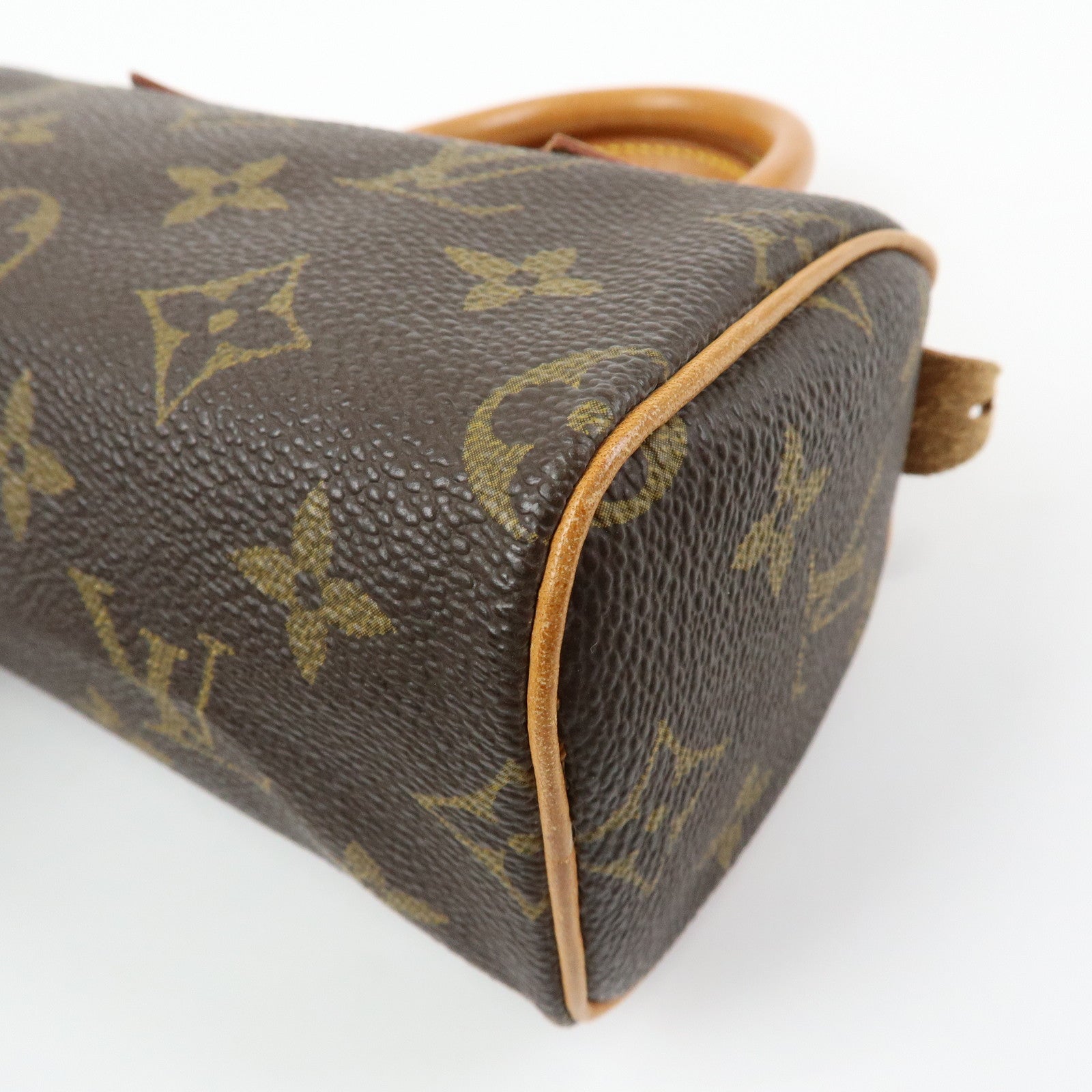Louis Vuitton Monogram Mini Speedy Hand Shoulder Bag Brown M41534