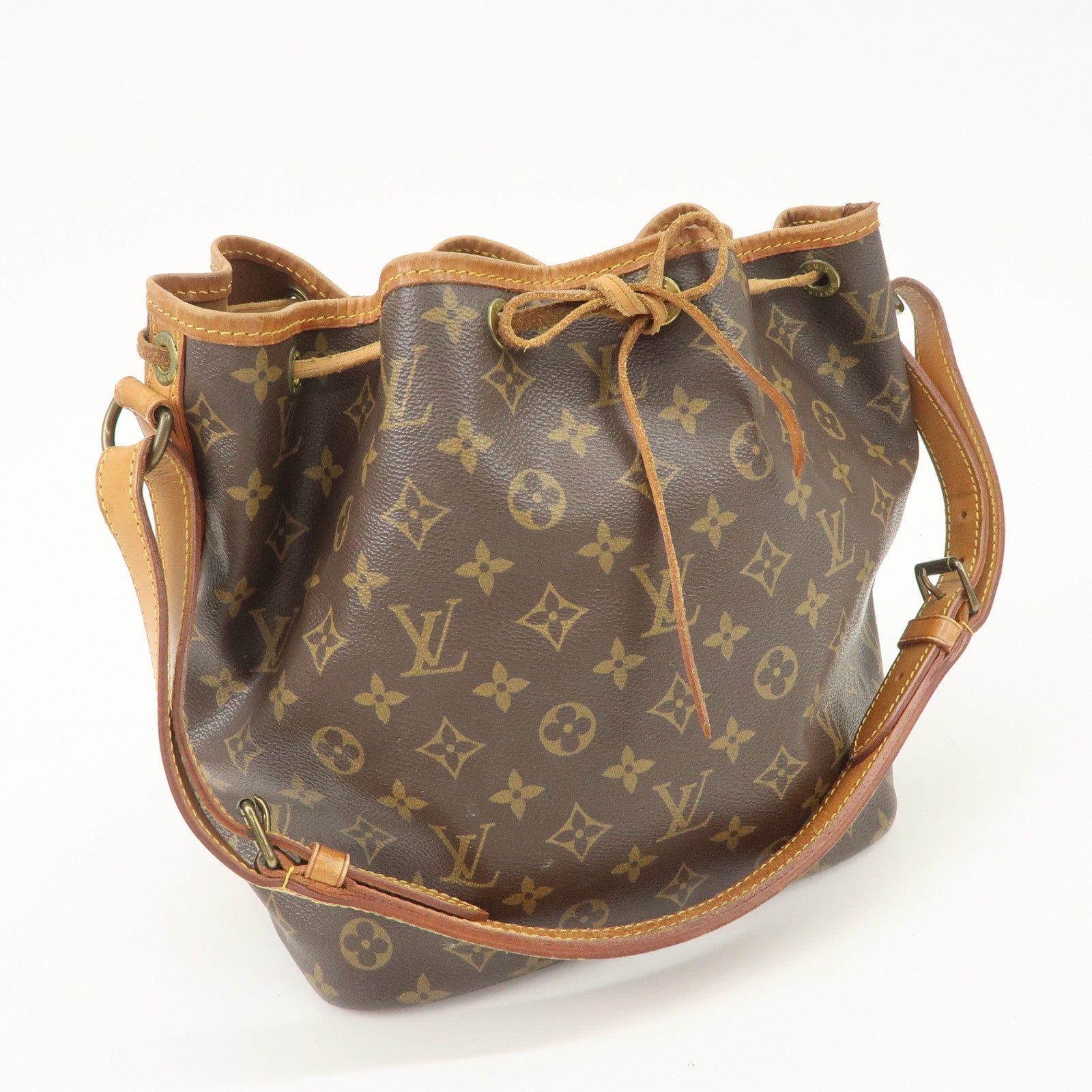Louis Vuitton Monogram Petit Noe Shoulder Bag Brown M42226 Used