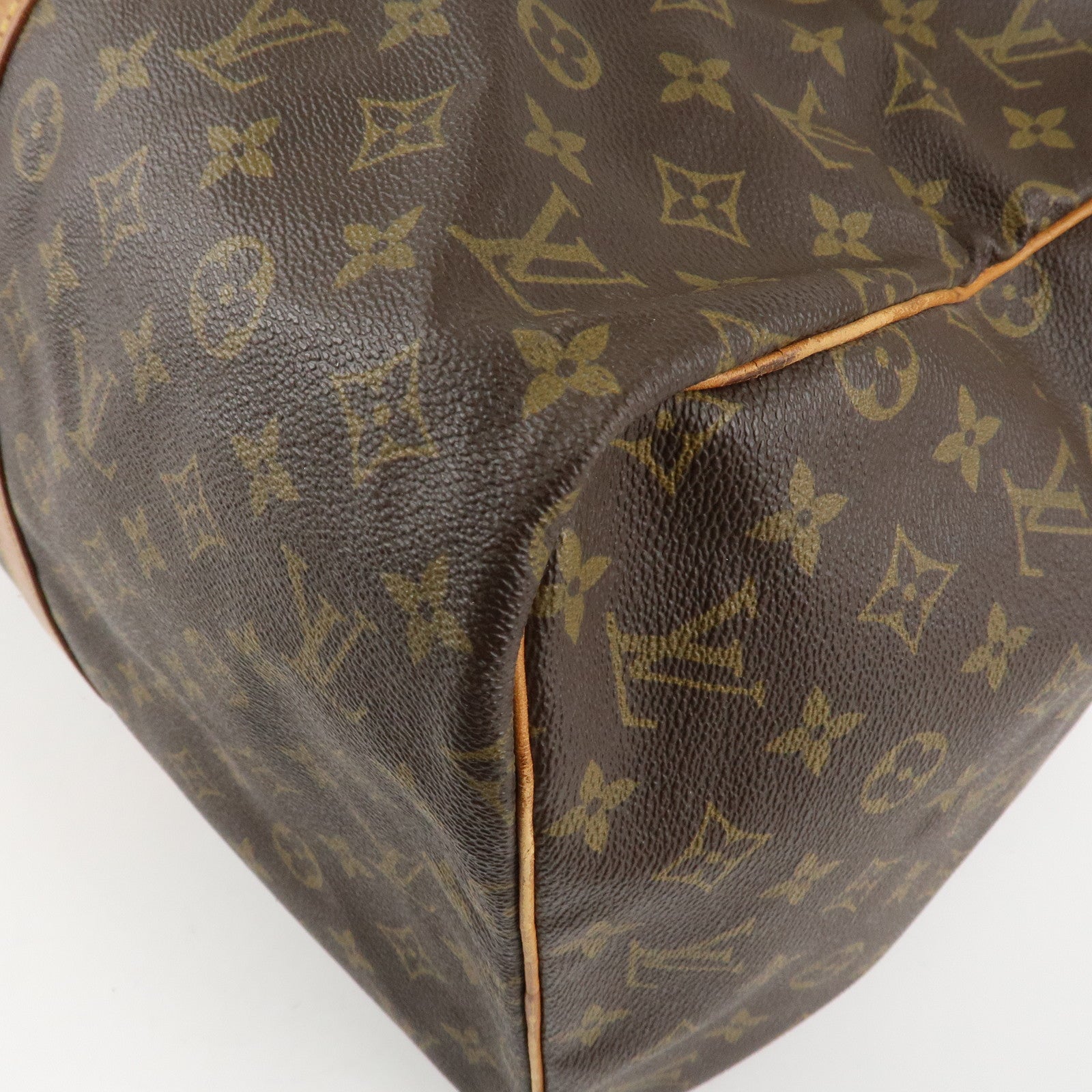 Louis Vuitton Monogram Sac Souple 55 Boston Bag Brown M41622 Used