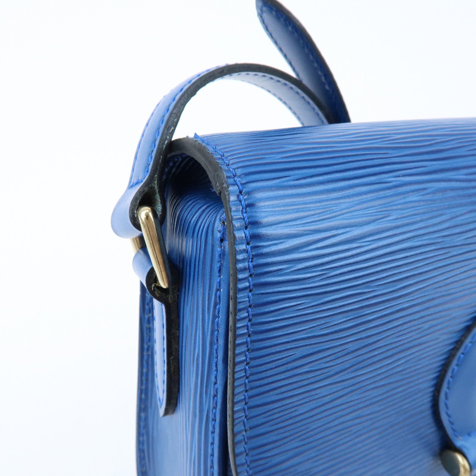 Louis Vuitton Epi Mini Saint Cloud Shoulder Bag Toledo Blue M52215