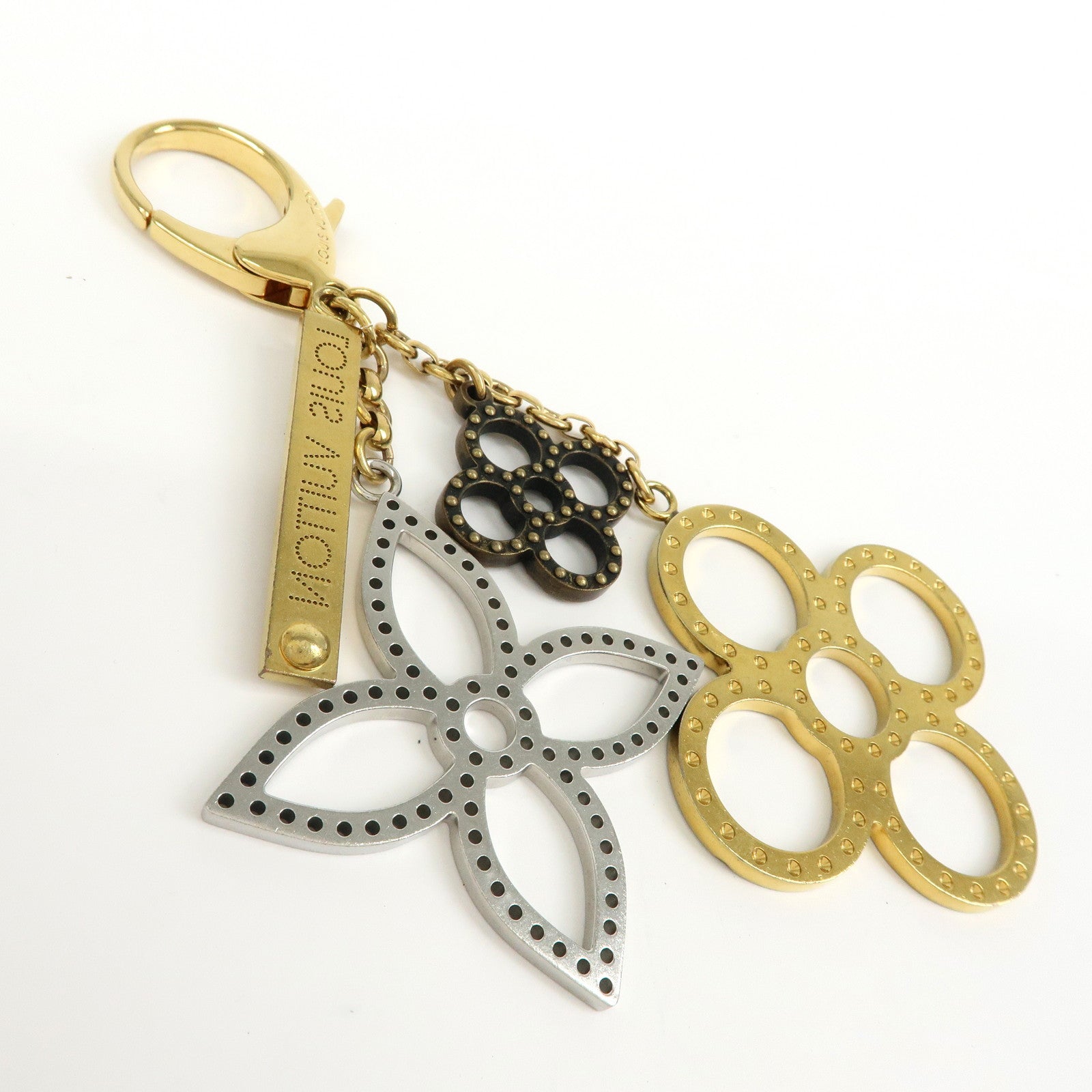 Louis Vuitton Bijoux Sac Tapage Metal Bag Charm Gold Silver M65090