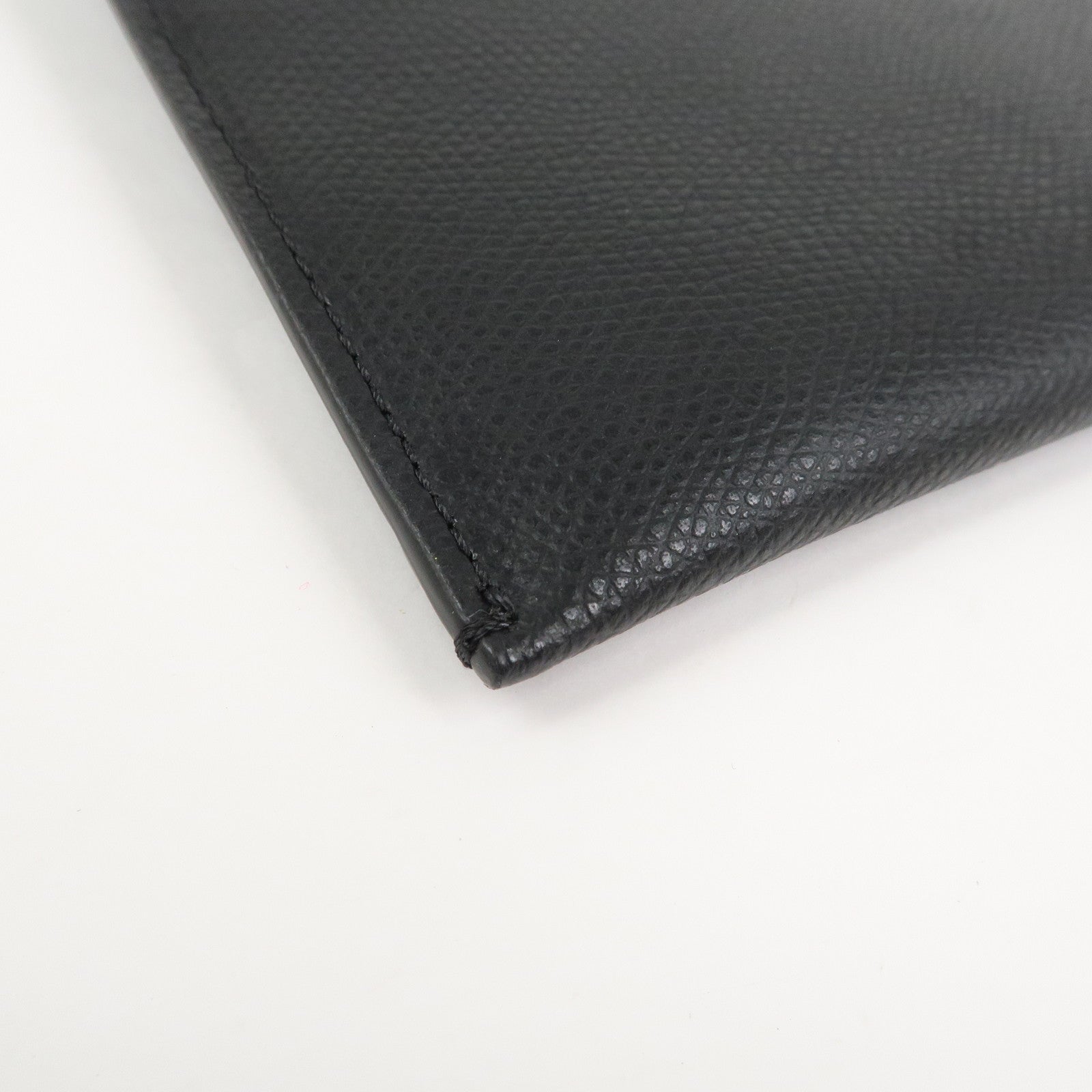 FENDI F IS FENDI Logo Leather Pouch Envelope Case Black 8N0151