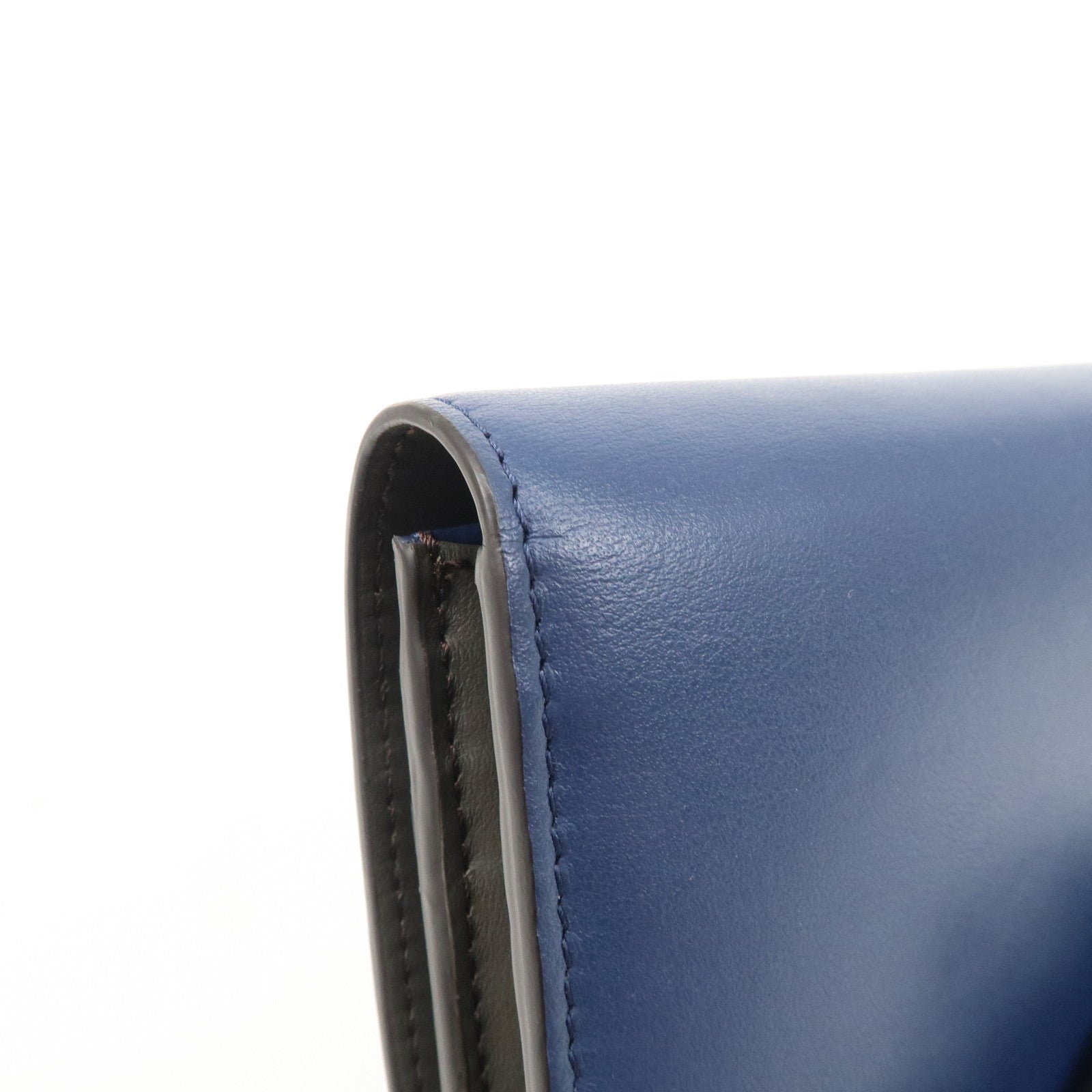 FENDI Peekaboo Leather Bi-fold Continental Wallet Long Wallet 8M0377 Used