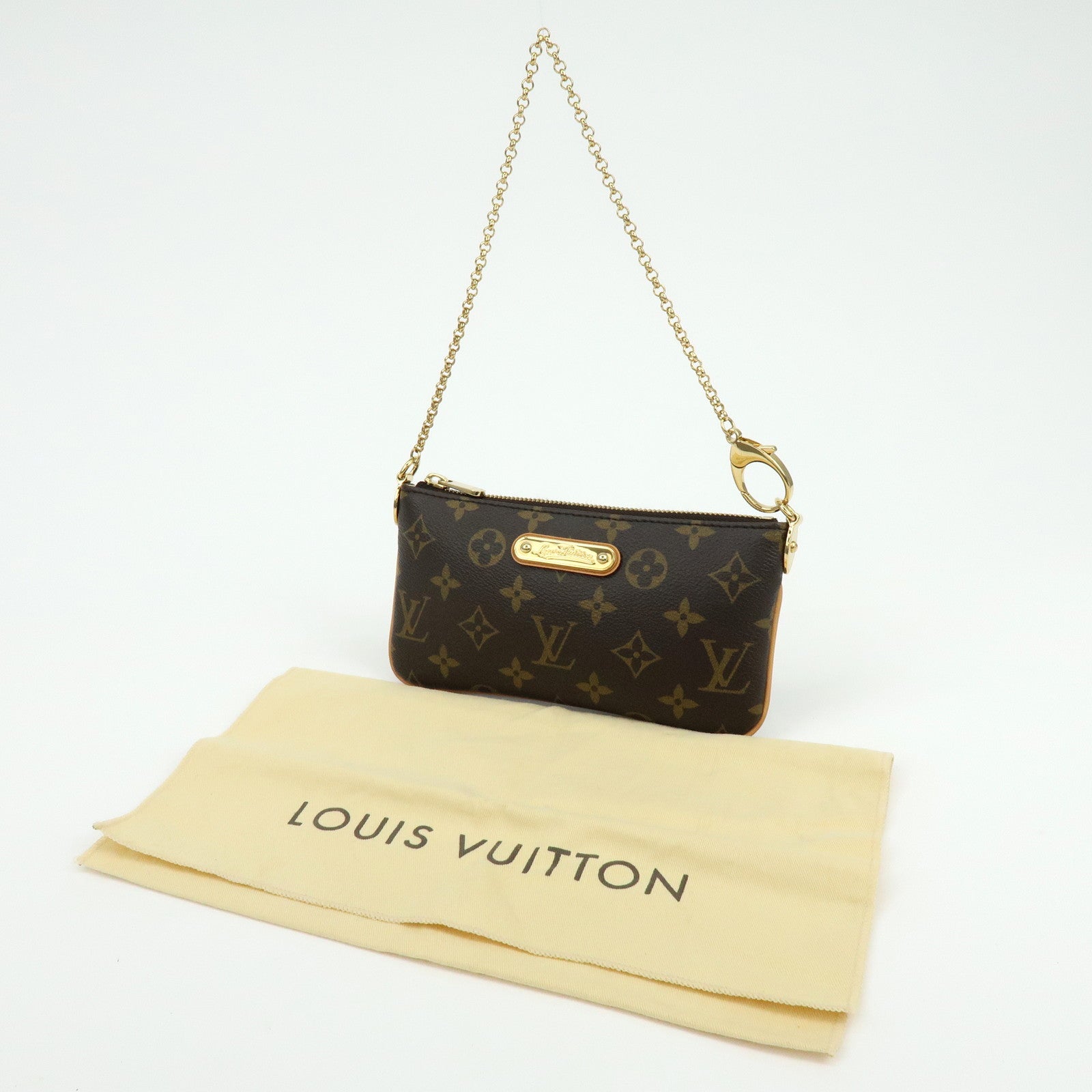 Louis Vuitton Monogram Pochette Milla MM Chain Hand Bag M60094