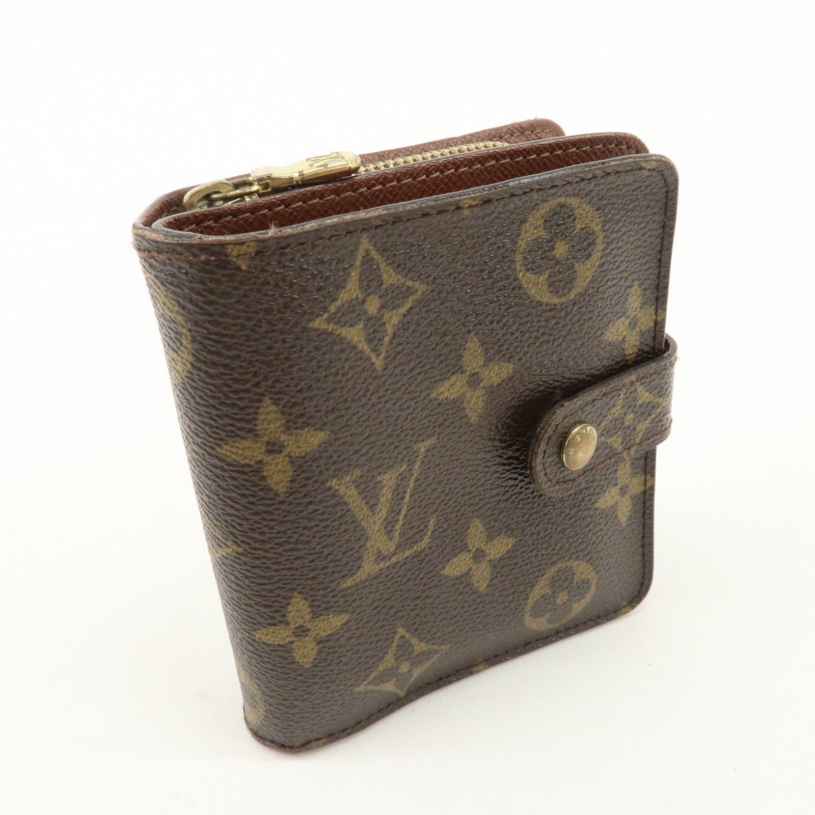 Louis Vuitton Louis Monogram Compact Small Zippy Wallet M61667 Used
