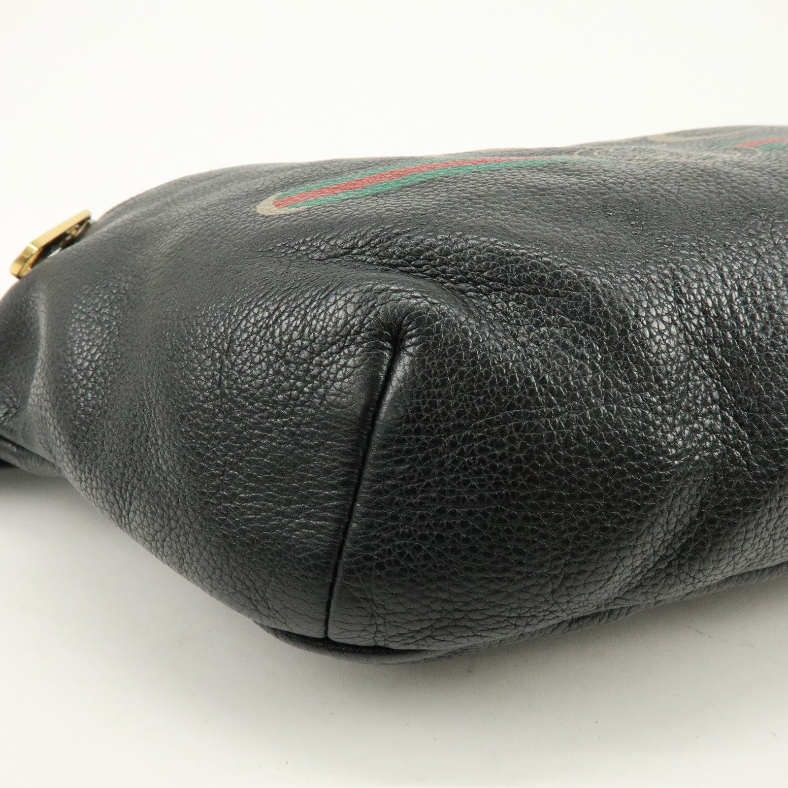 GUCCI Sherry Interlocking G Leather Canvas Waist Body Bag 530412