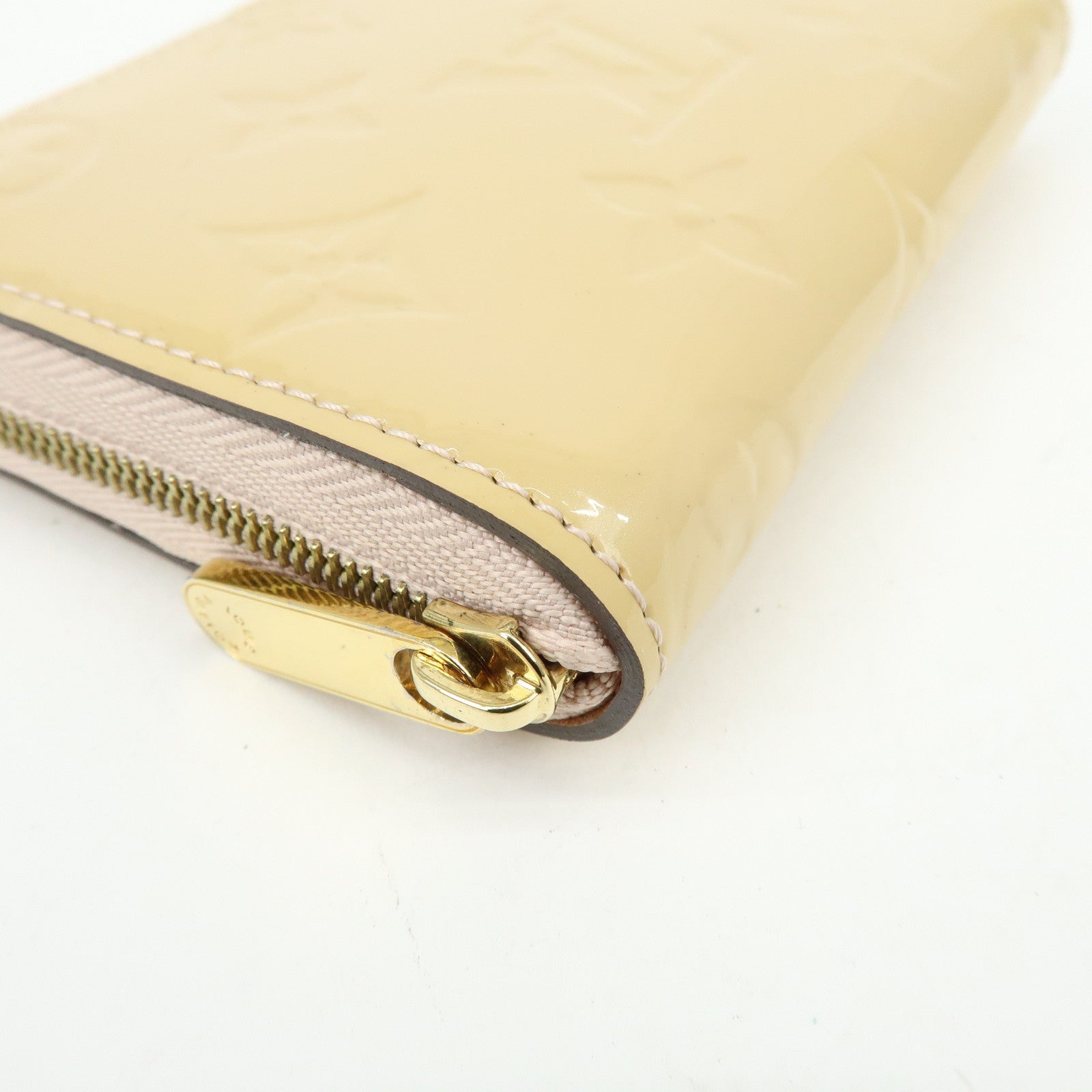 Louis Vuitton Monogram Vernis Zippy Coin Case Rose Florentin M91535