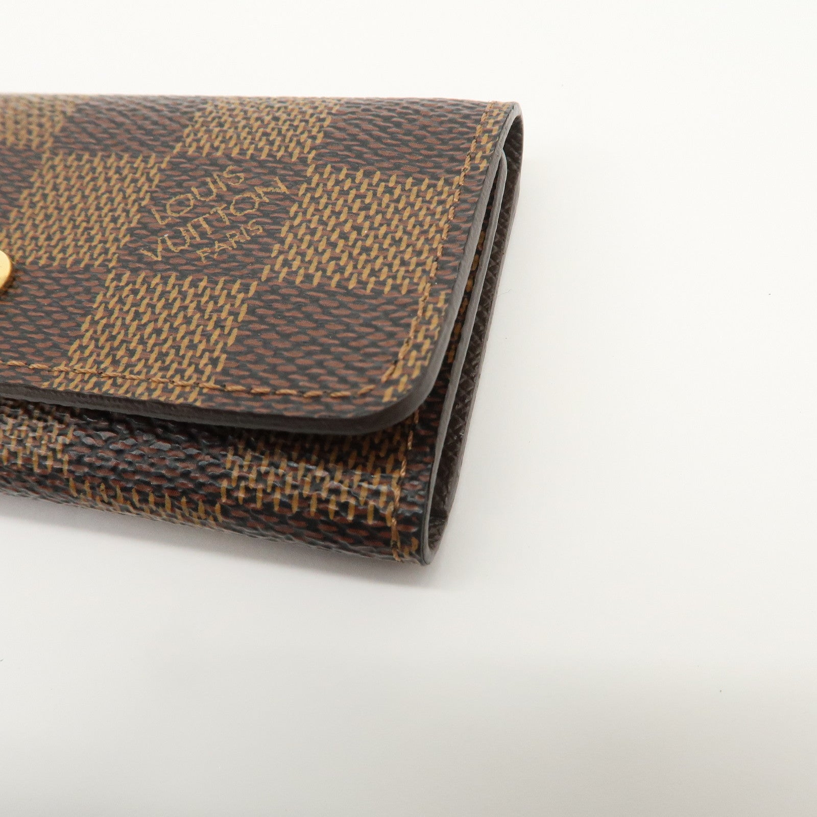 Louis Vuitton Damier Multicles 4 Key Case Damier Ebene Brown N62631