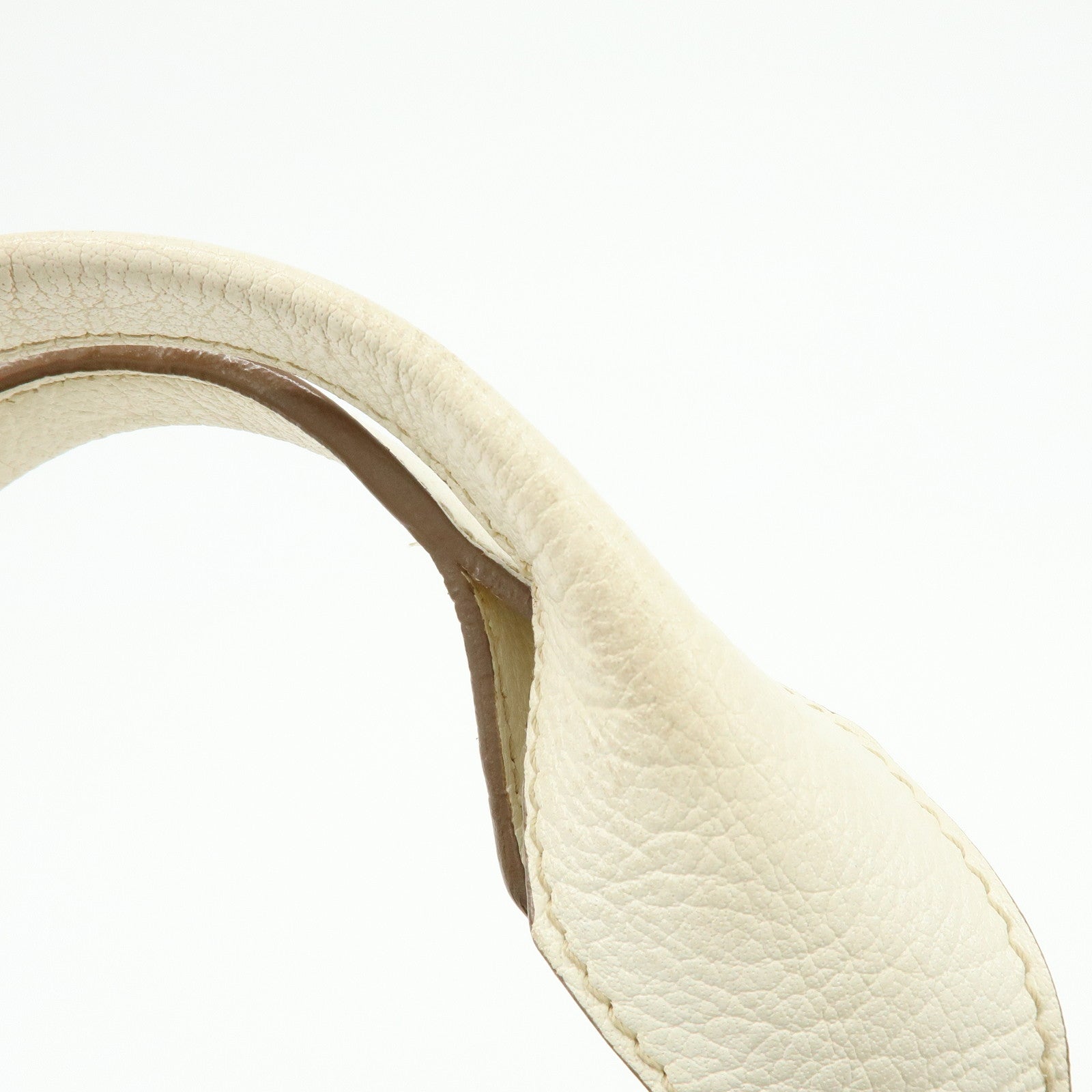 Cartier Marcello Leather 2Way Bag Shoulder Bag Hand Bag Ivory