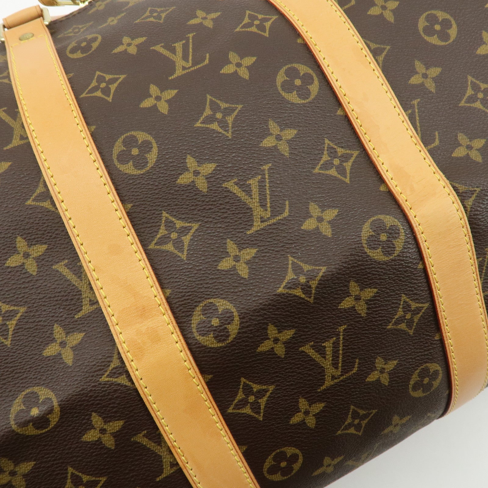 Louis Vuitton Monogram Keep All Bandouliere 55 Boston Bag M41414