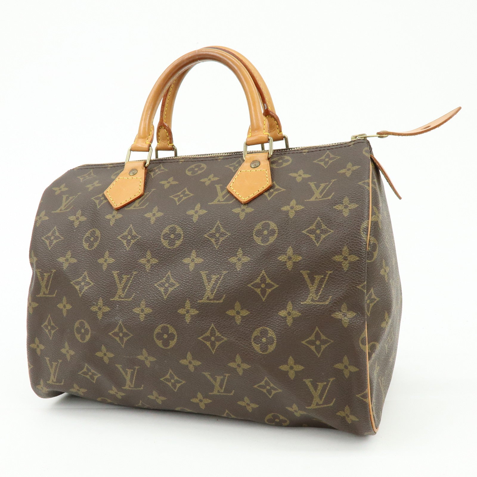 Louis Vuitton Monogram Speedy 30 Boston Bag Hand Bag Brown M41526