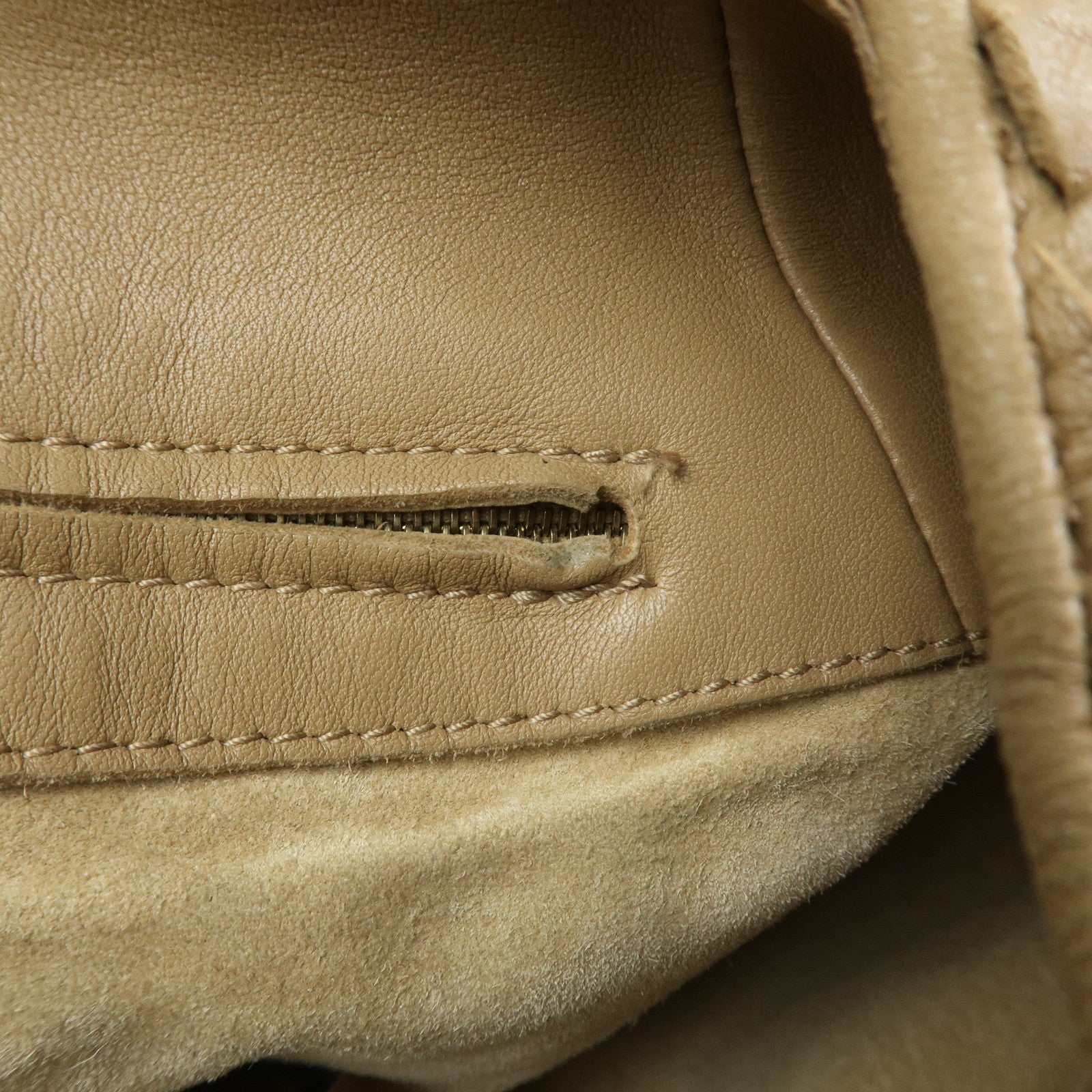 BOTTEGA VENETA Intrecciato Nappa Leather Shoulder Bag Light Brown