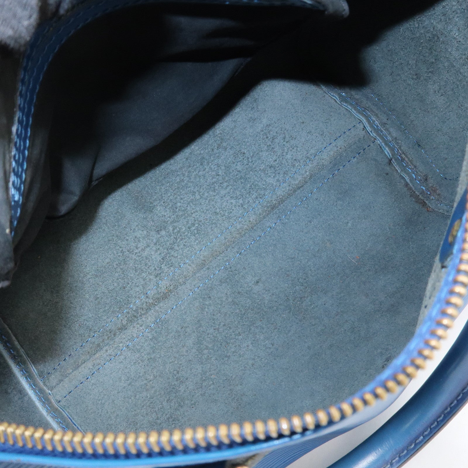 Louis Vuitton Epi Speedy 25 Hand Bag Boston Bag Blue M43015 Used