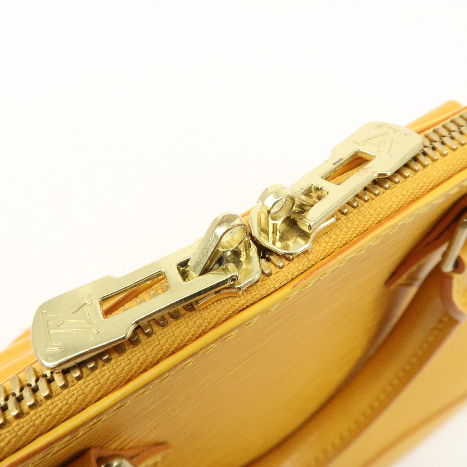 Louis Vuitton Epi Alma PM Hand Bag Tassili Yellow M52149