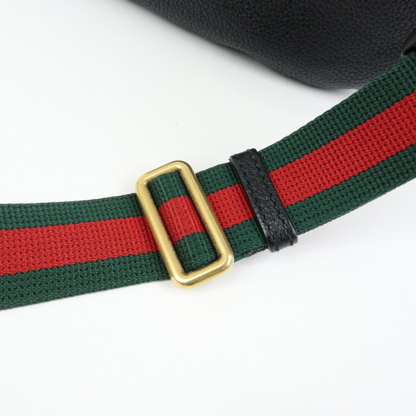 GUCCI Sherry Interlocking G Waist Pouch Body Bag Black 530412