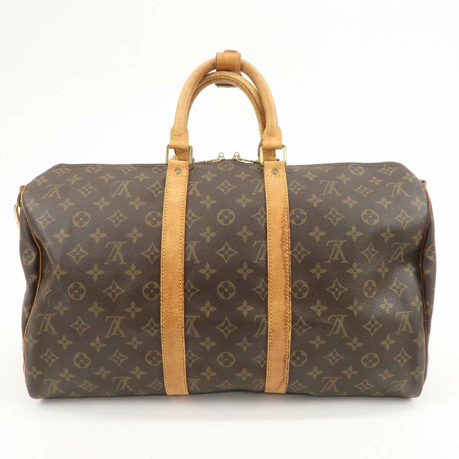 Louis Vuitton Monogram Keep All Bandouliere 45 Boston Bag M41418
