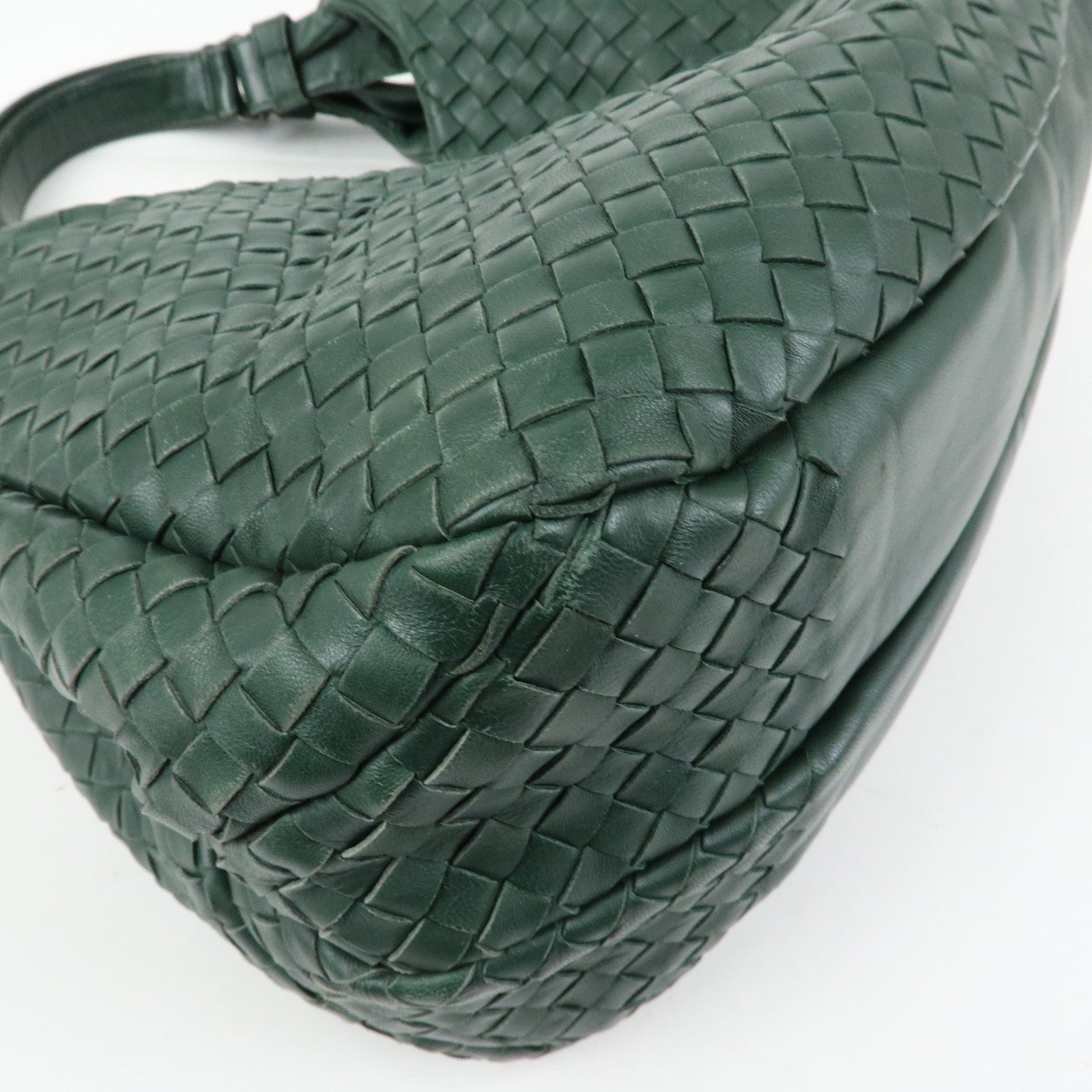 BOTTEGA VENETA Campana Intrecciato Leather Hand Bag 125787V0016