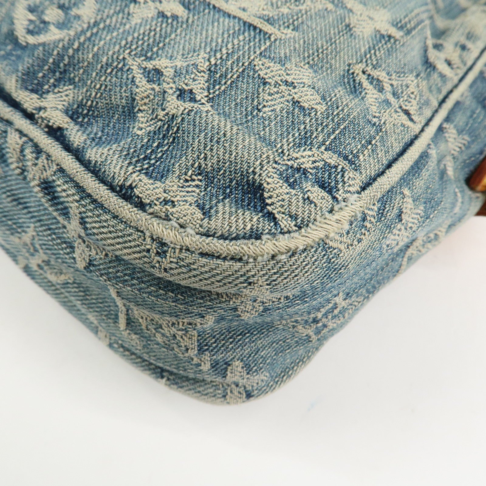 Louis Vuitton Monogram Denim Camera Bag Shoulder Bag Blue M95348