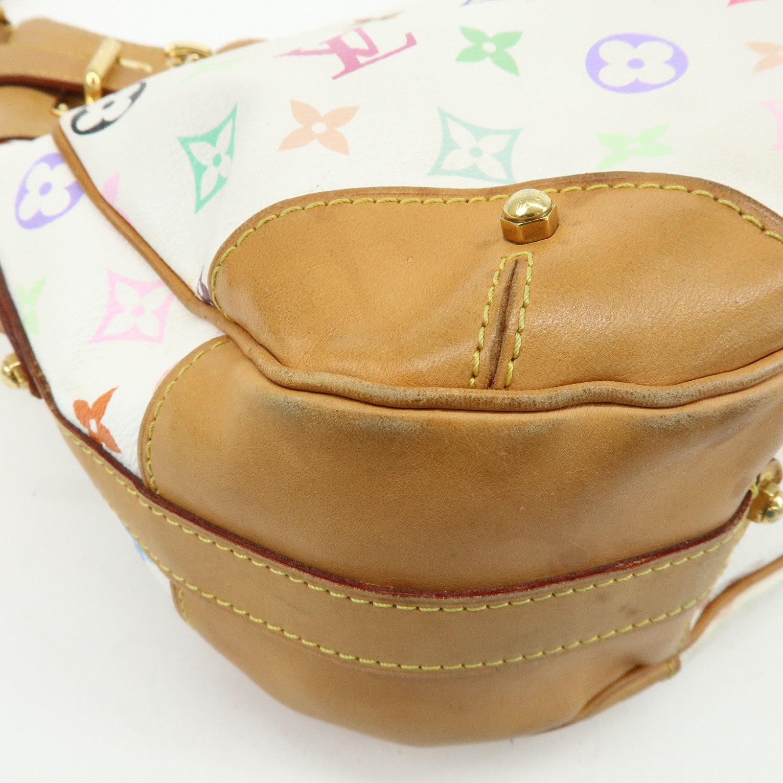 Louis Vuitton Monogram Multicolor Greta Shoulder Bag Blanc M40195