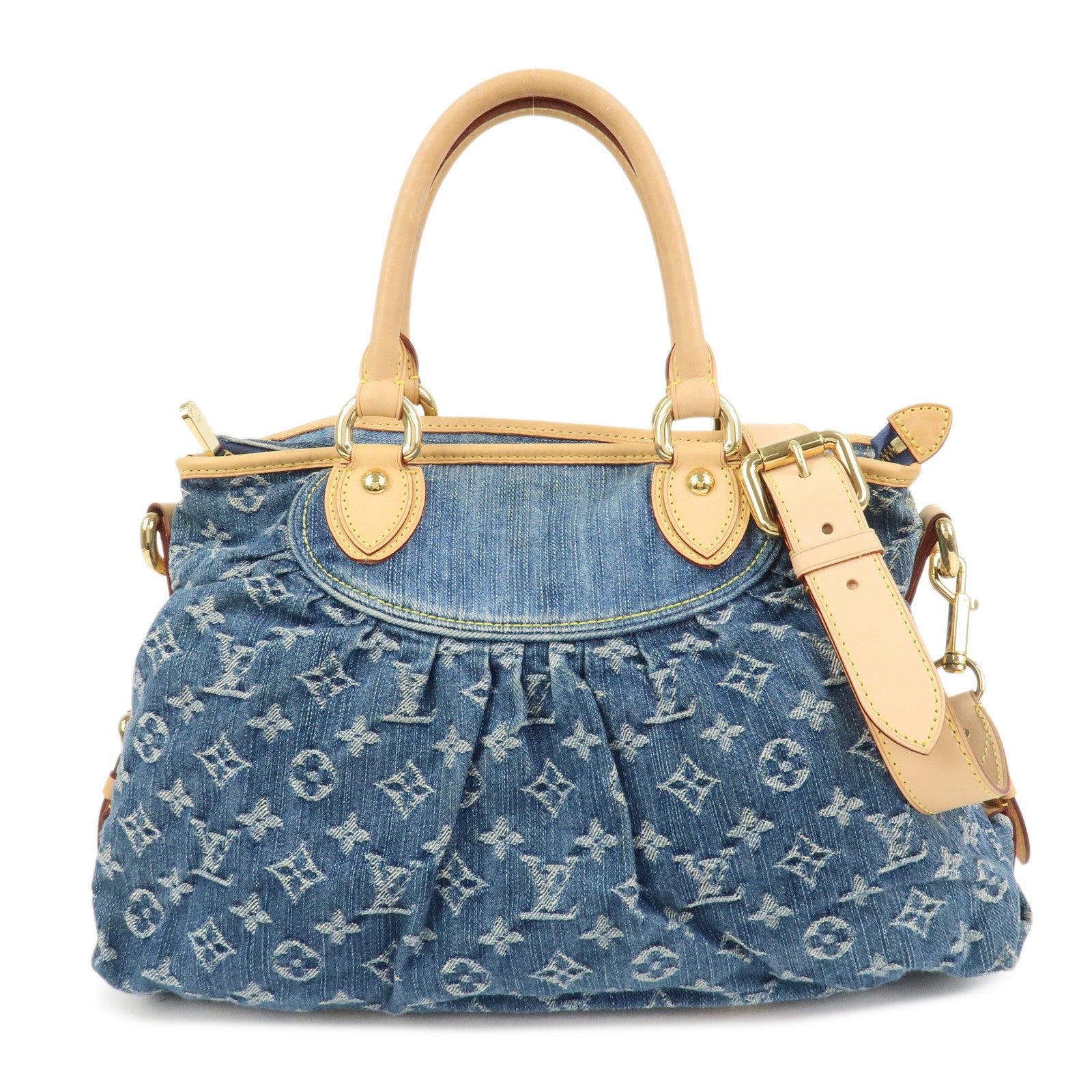 Louis Vuitton Monogram Denim Neo Cabby MM 2Way Bag Blue Ｍ95349