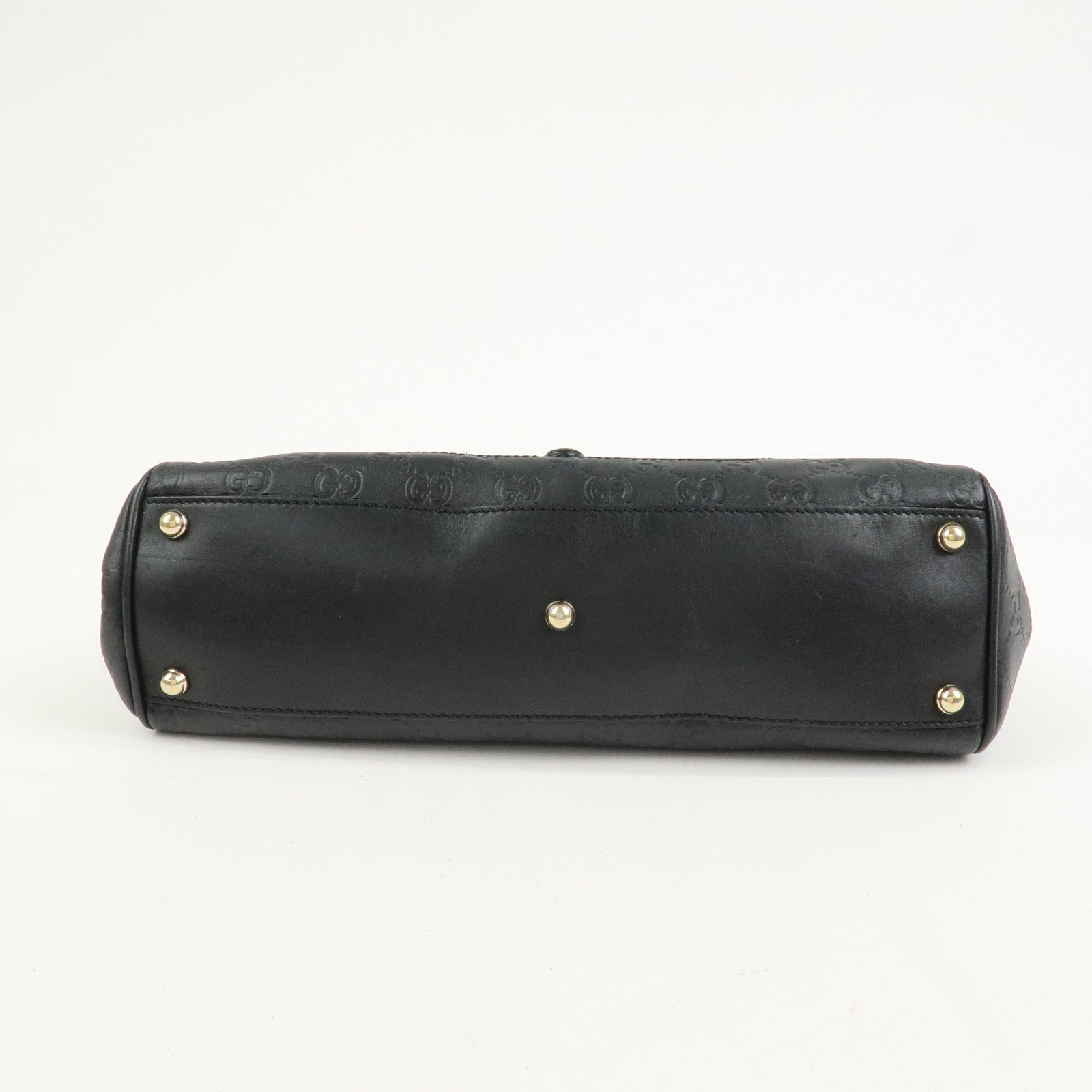 GUCCI New Jackie Guccissima Shoulder Bag Hand Bag Black 145819