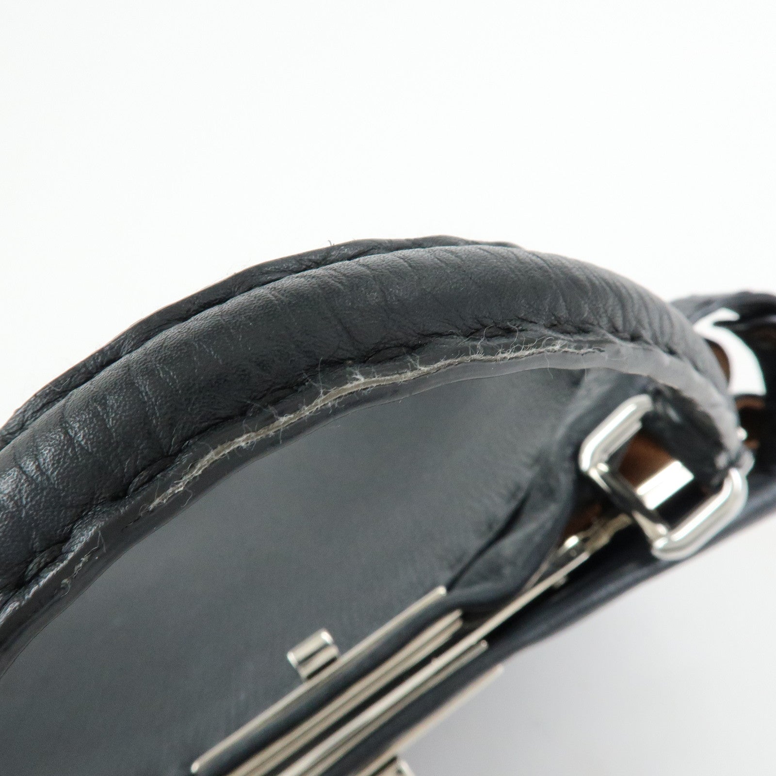 FENDI Peekaboo Selleria Leather 2Way Hand Shoulder Bag Black 8BN290