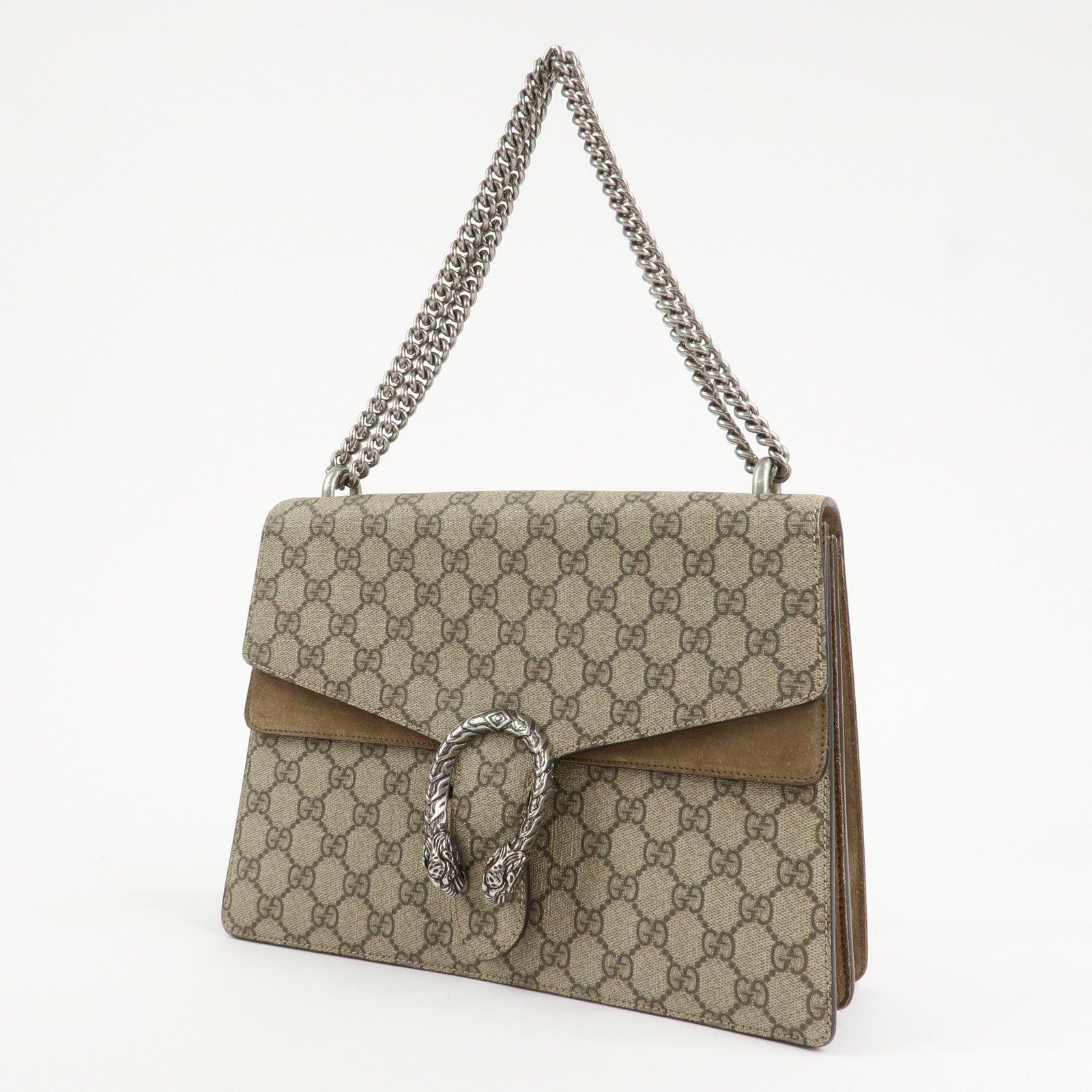 GUCCI Dionysus GG Supreme Chain Shoulder Bag Brown 403348 Used