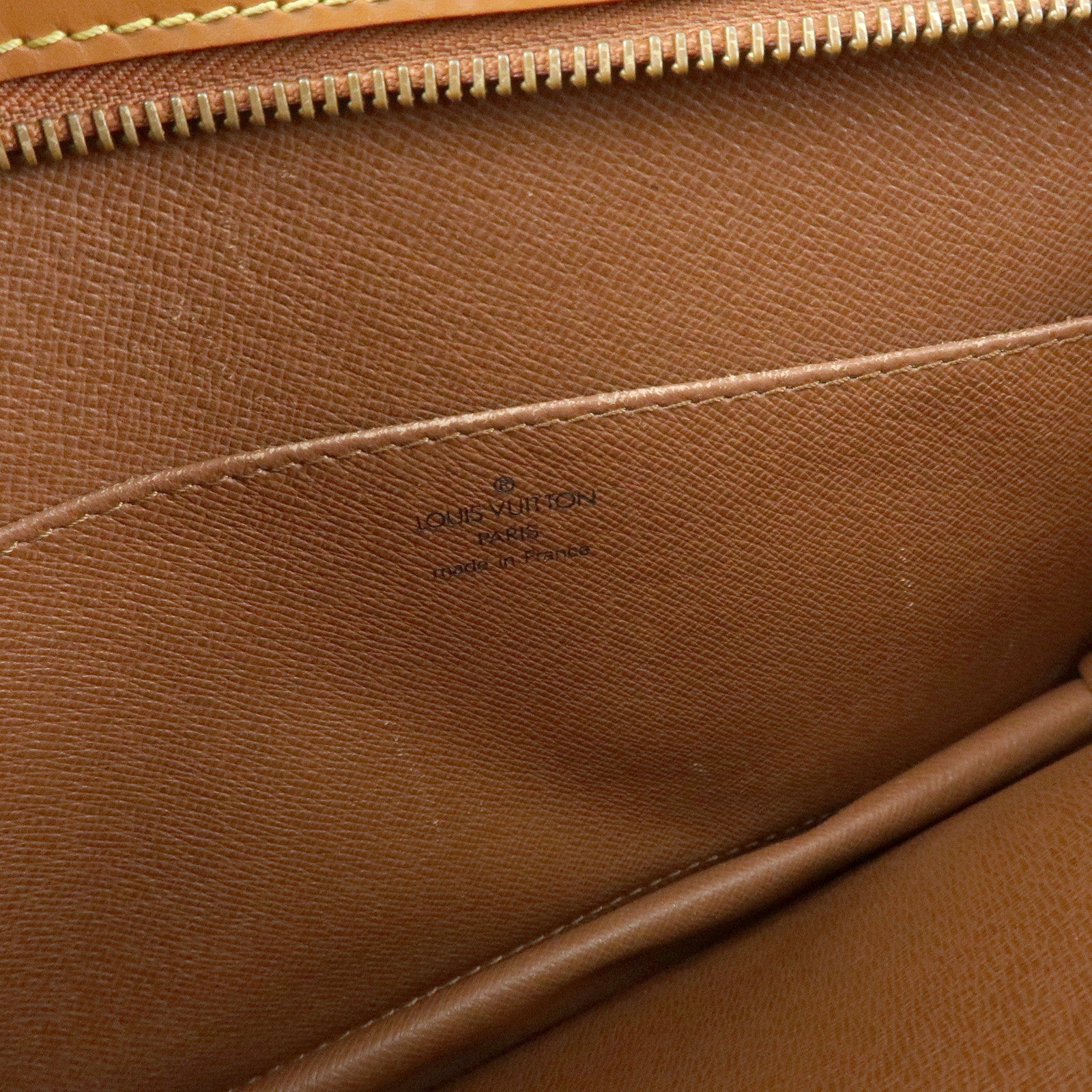 Louis Vuitton Epi Pochette Homme Clutch Bag Zipang Gold M52528